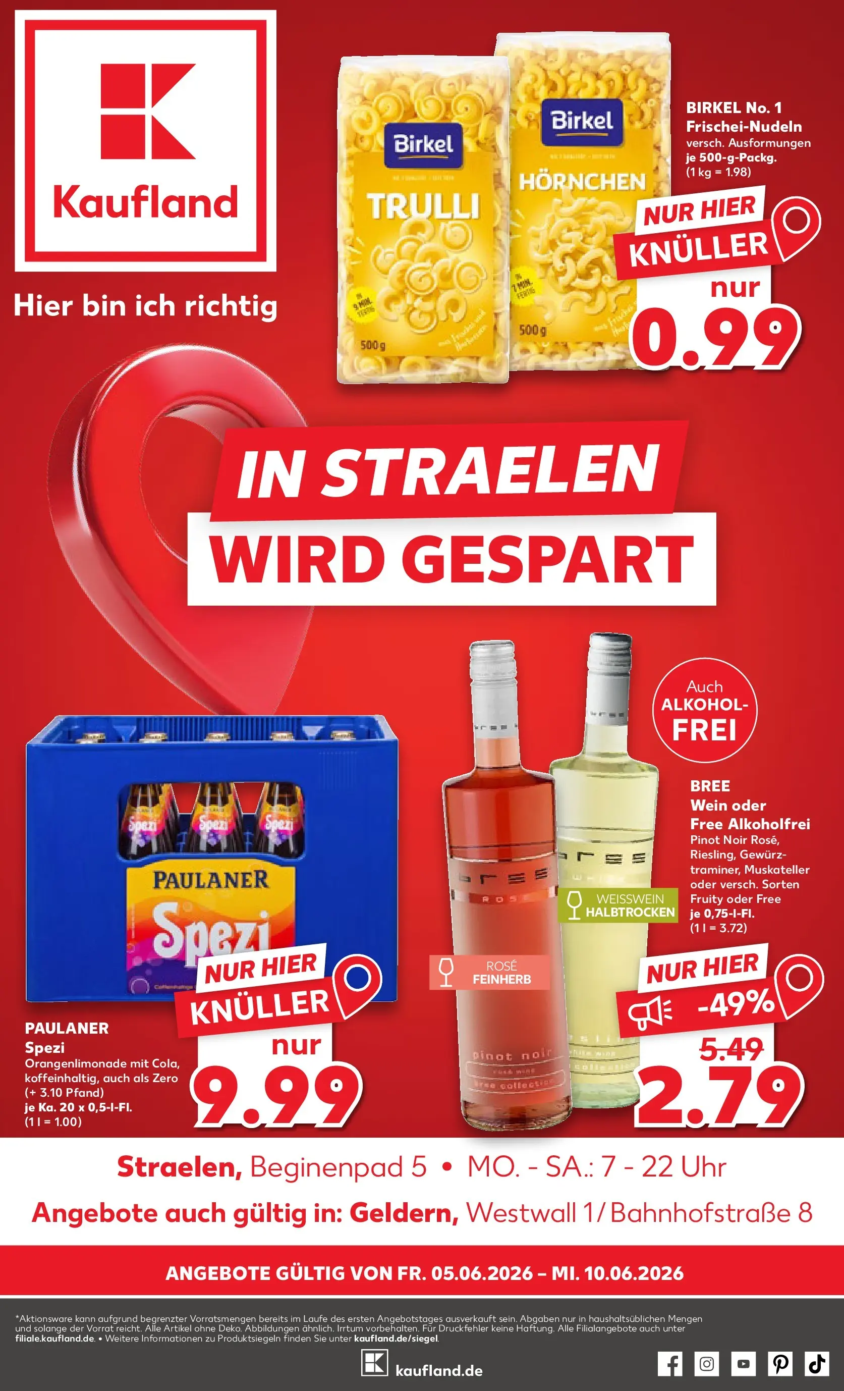 Prospekt Kaufland ab 04.06.2026 ยป Angebote und Werbung Online | Seite: 1 | Produkte: Cola, Pasta, Wein, Uhr Prospekt Kaufland ab 04.06.2026 ยป Angebote Online zum Blรคttern | Seite: 1 | Produkte: Cola, Pasta, Wein, Uhr