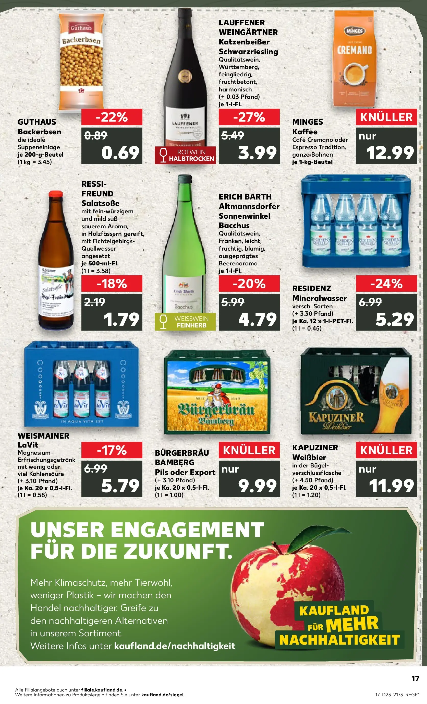 Prospekt Kaufland ab 04.06.2026 » Angebote Online zum Blättern | Seite: 17 | Produkte: Kaffee, Weißwein, Rotwein, Dressing