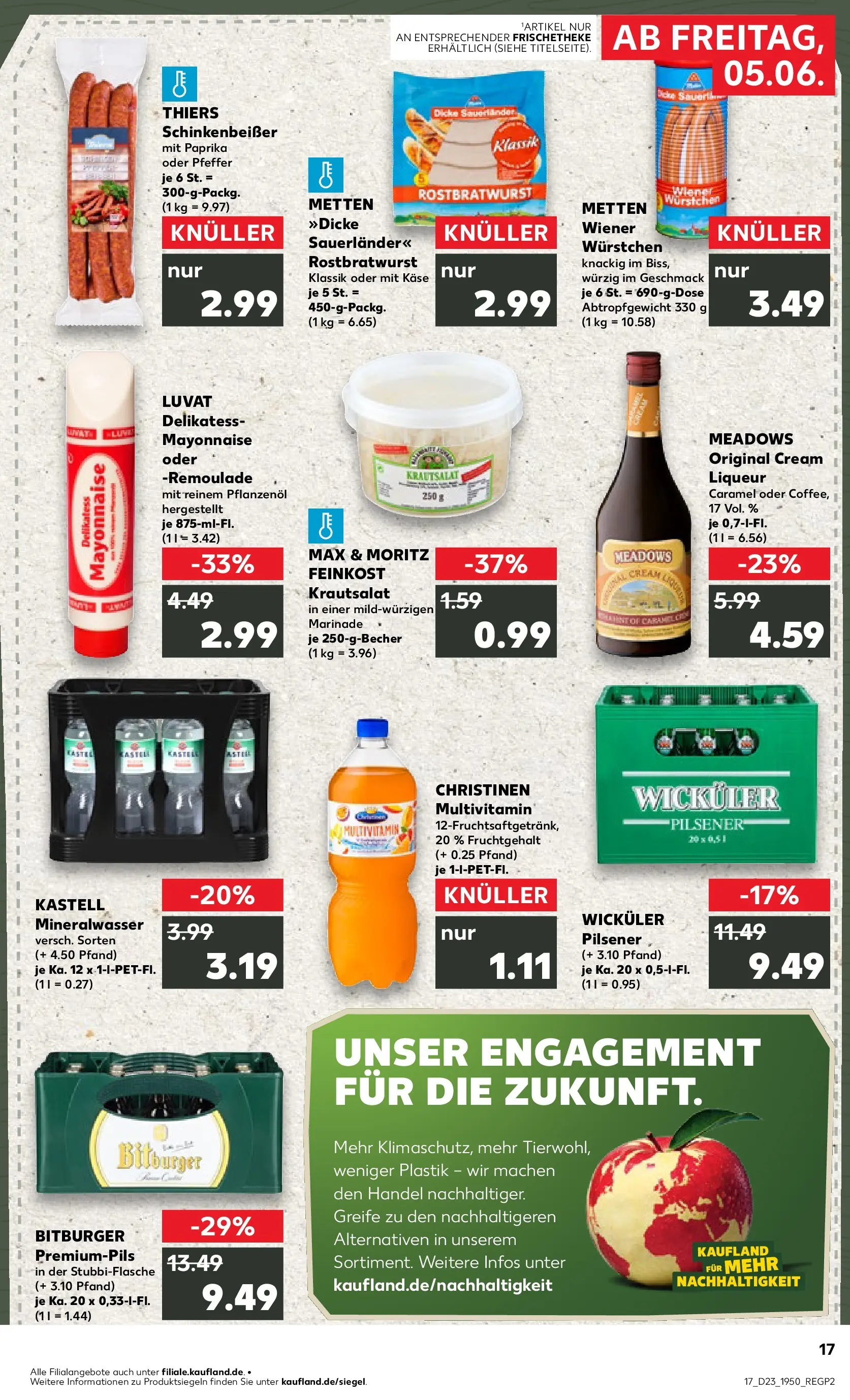 Prospekt Kaufland ab 04.06.2026 ยป Angebote und Werbung Online | Seite: 25 | Produkte: Bitburger, Wiener wurstchen, Paprika, Mayonnaise Prospekt Kaufland ab 04.06.2026 ยป Angebote Online zum Blรคttern | Seite: 25 | Produkte: Bitburger, Wiener wurstchen, Paprika, Mayonnaise