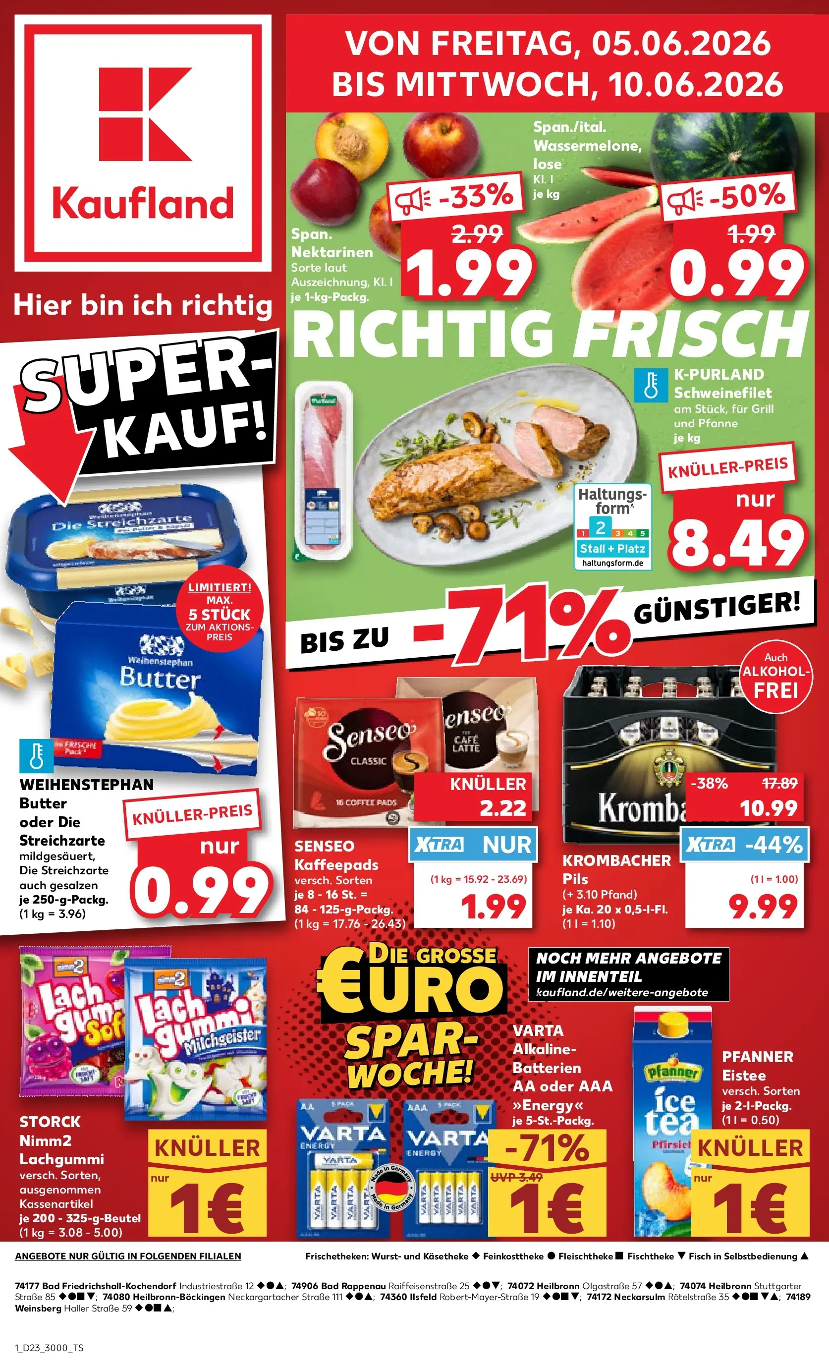 Prospekt Kaufland ab 01.06.2026 » Angebote Online zum Blättern | Seite: 8 | Produkte: Kaffeepads, Batterien, Bad, Wassermelone