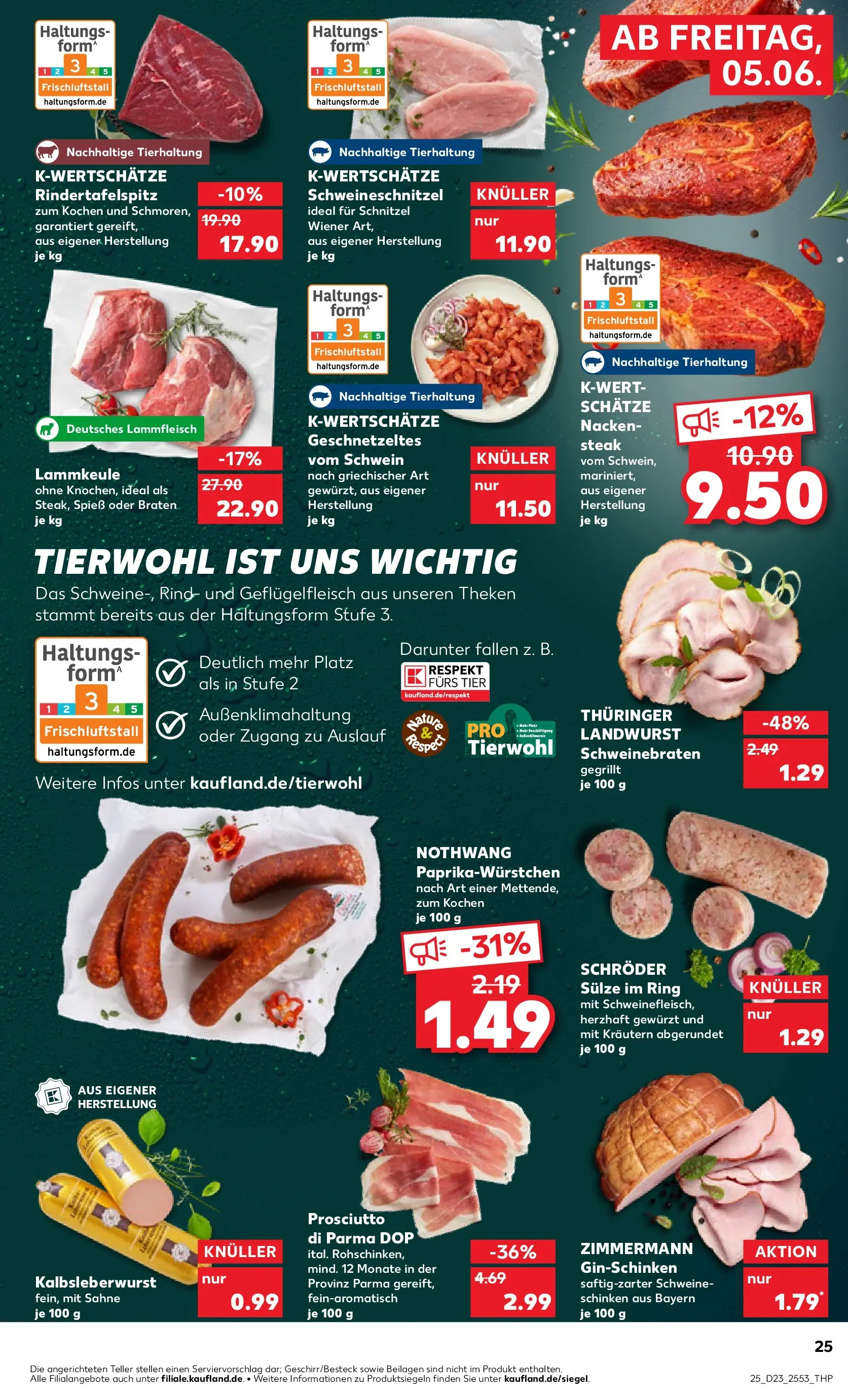 Prospekt Kaufland ab 04.06.2026 » Angebote Online zum Blättern | Seite: 25 | Produkte: Top, Lammkeule, Schnitzel, Sahne