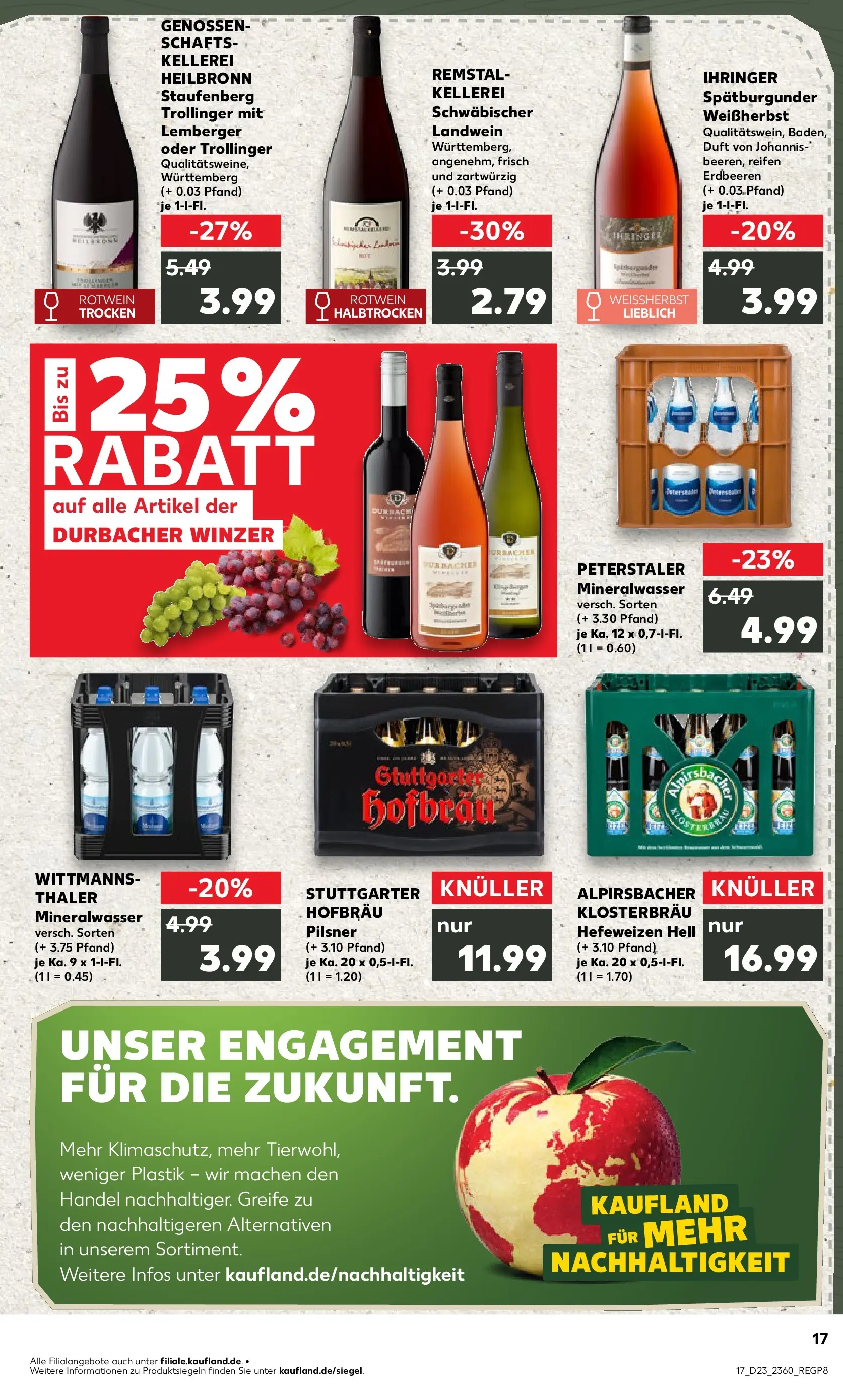 Prospekt Kaufland ab 04.06.2026 » Angebote Online zum Blättern | Seite: 17 | Produkte: Rotwein, Duft, Mineralwasser, Erdbeeren