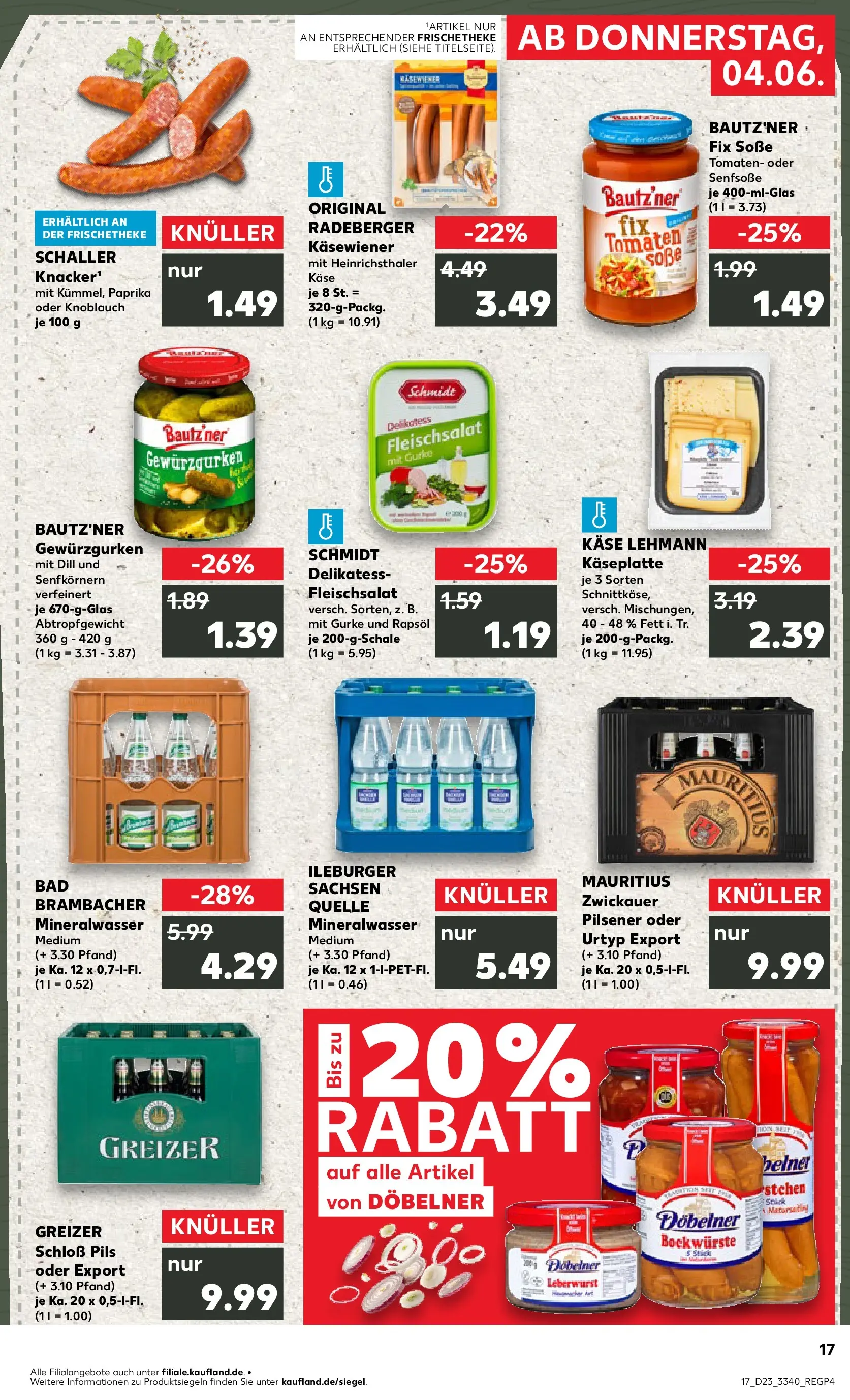 Prospekt Kaufland ab 01.06.2026 » Angebote Online zum Blättern | Seite: 24 | Produkte: Rapsöl, Tomaten, Mineralwasser, Paprika