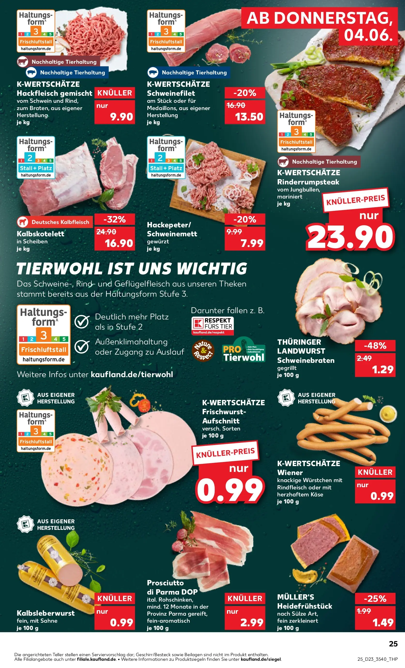 Prospekt Kaufland ab 01.06.2026 » Angebote und Werbung Online | Seite: 32 | Produkte: Schweinefilet, Rindfleisch, Steak, Hackfleisch Prospekt Kaufland ab 01.06.2026 » Angebote Online zum Blättern | Seite: 32 | Produkte: Schweinefilet, Rindfleisch, Steak, Hackfleisch