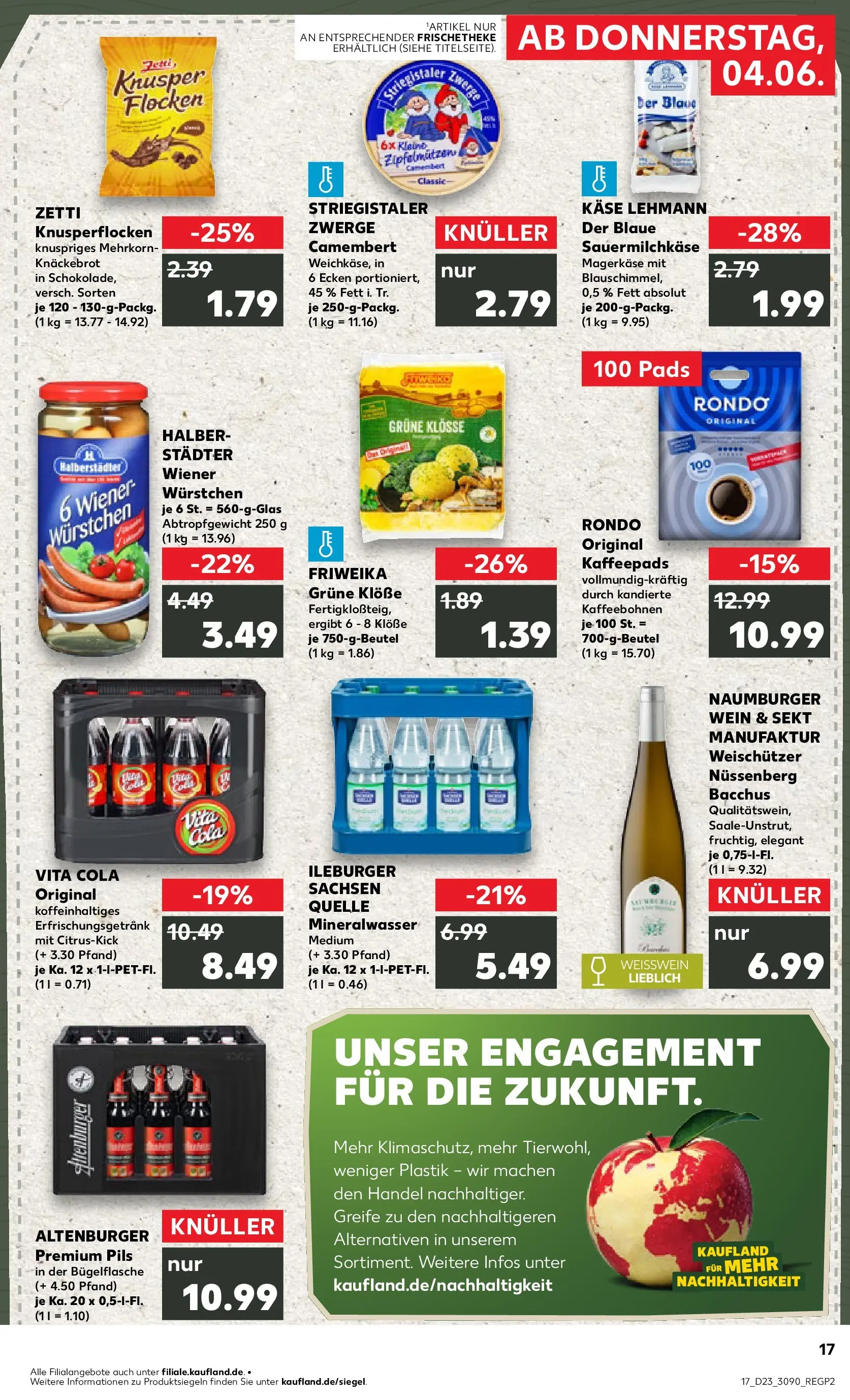 Prospekt Kaufland ab 04.06.2026 » Angebote Online zum Blättern | Seite: 17 | Produkte: Kaffeepads, Weißwein, Sekt, Wein