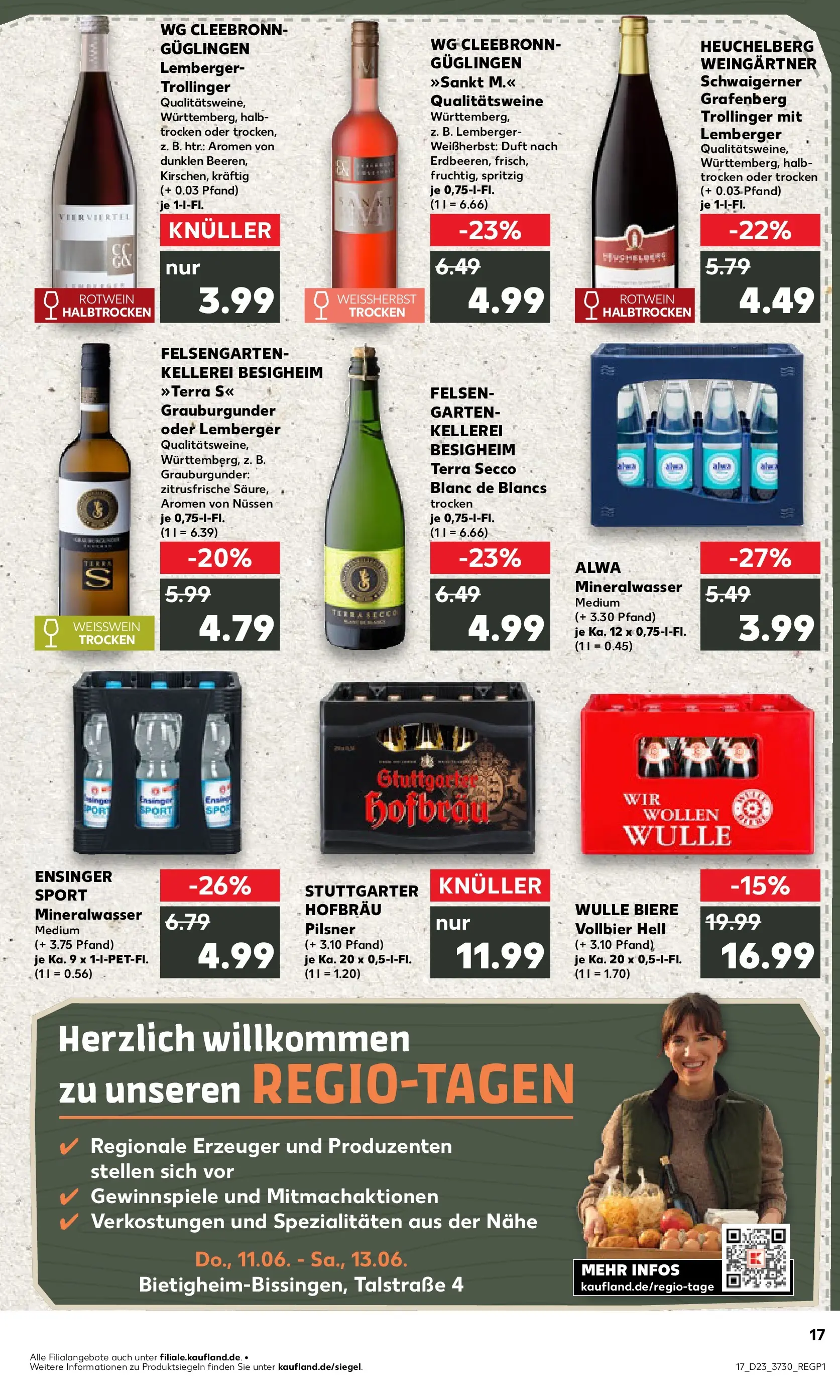 Prospekt Kaufland ab 04.06.2026 » Angebote Online zum Blättern | Seite: 17 | Produkte: Weißwein, Rotwein, Duft, Mineralwasser