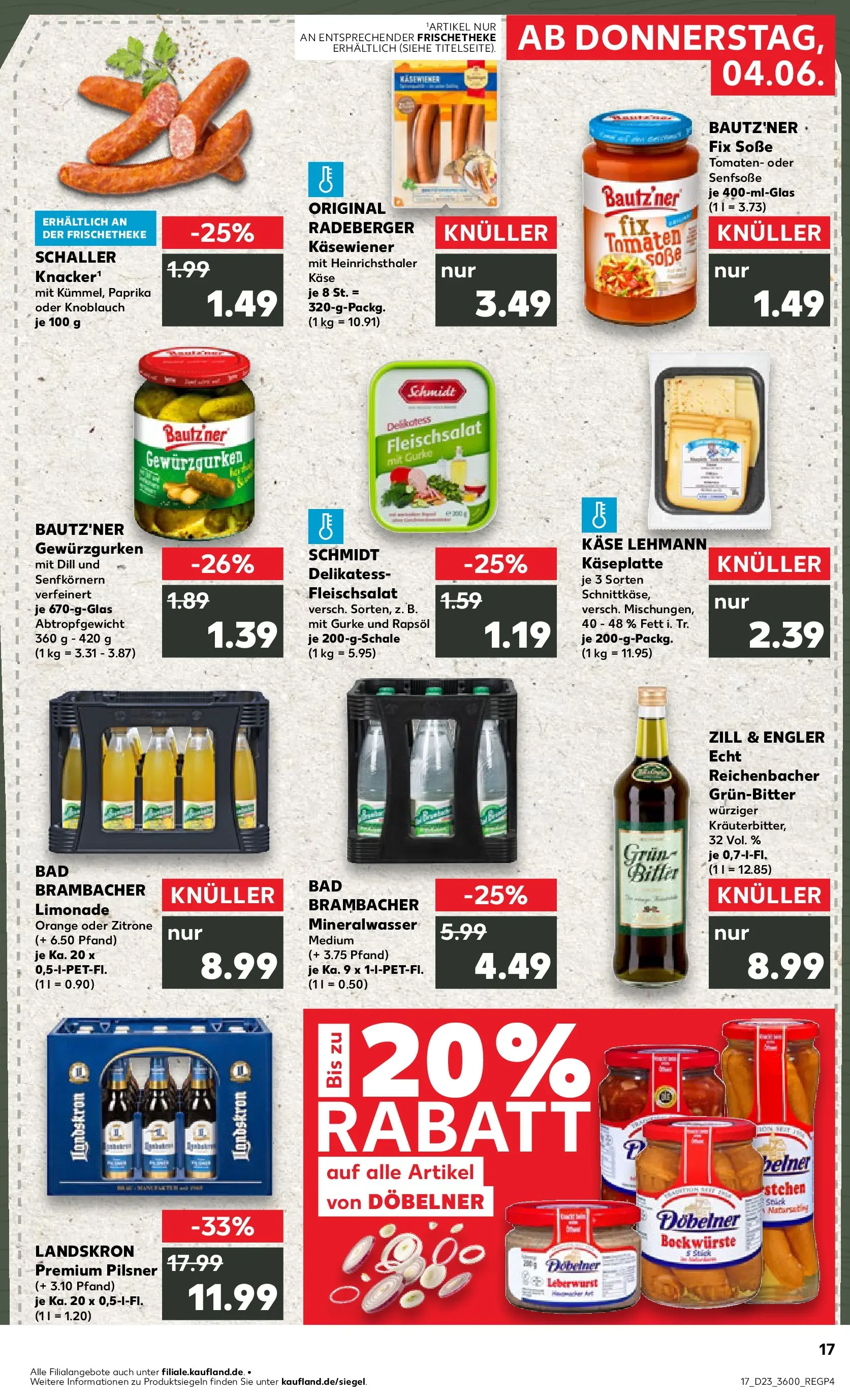 Prospekt Kaufland ab 04.06.2026 » Angebote Online zum Blättern | Seite: 17 | Produkte: Bad, Mineralwasser, Paprika, Dill