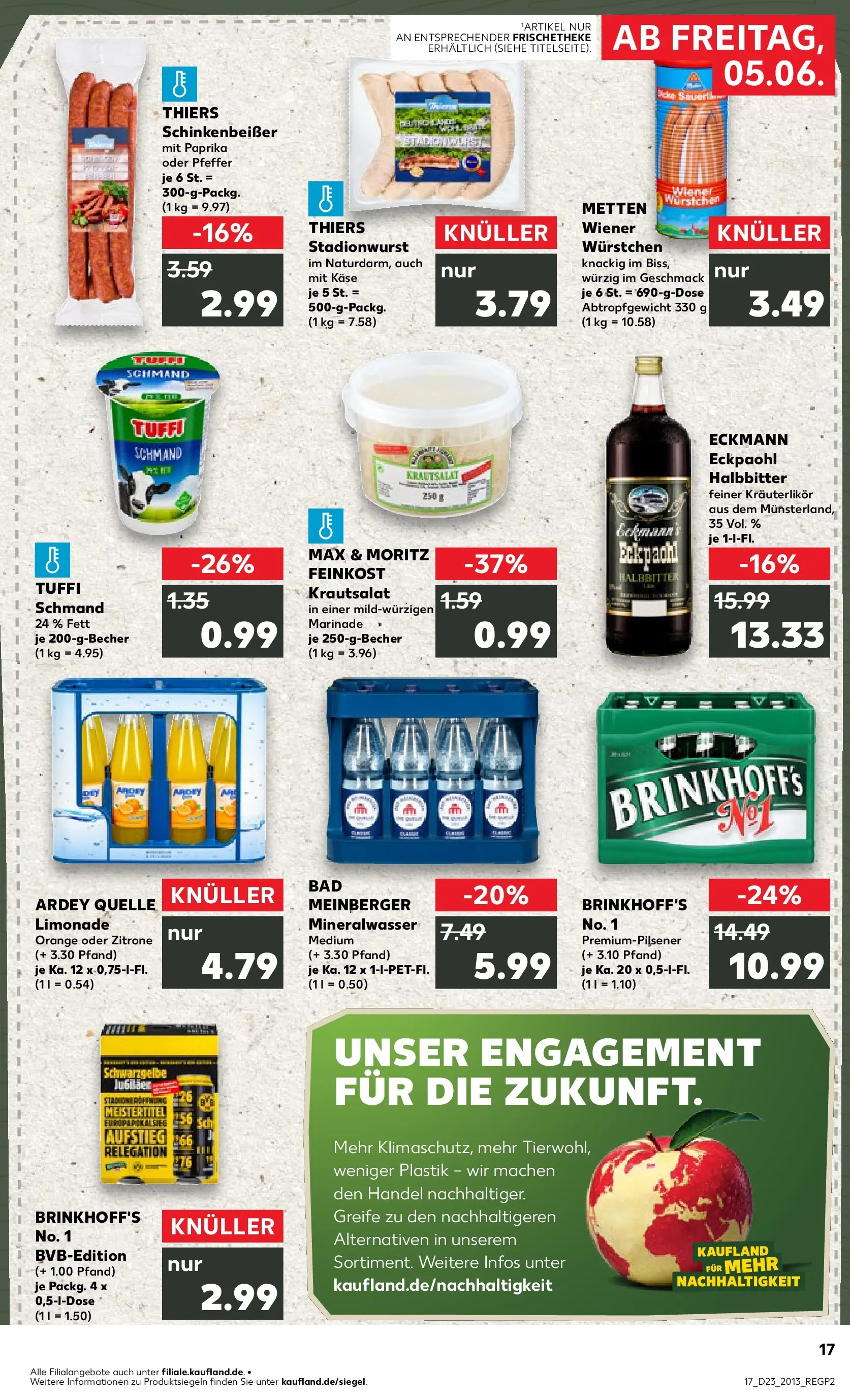 Prospekt Kaufland ab 04.06.2026 » Angebote Online zum Blättern | Seite: 17 | Produkte: Käse, Bad, Paprika, Zitrone