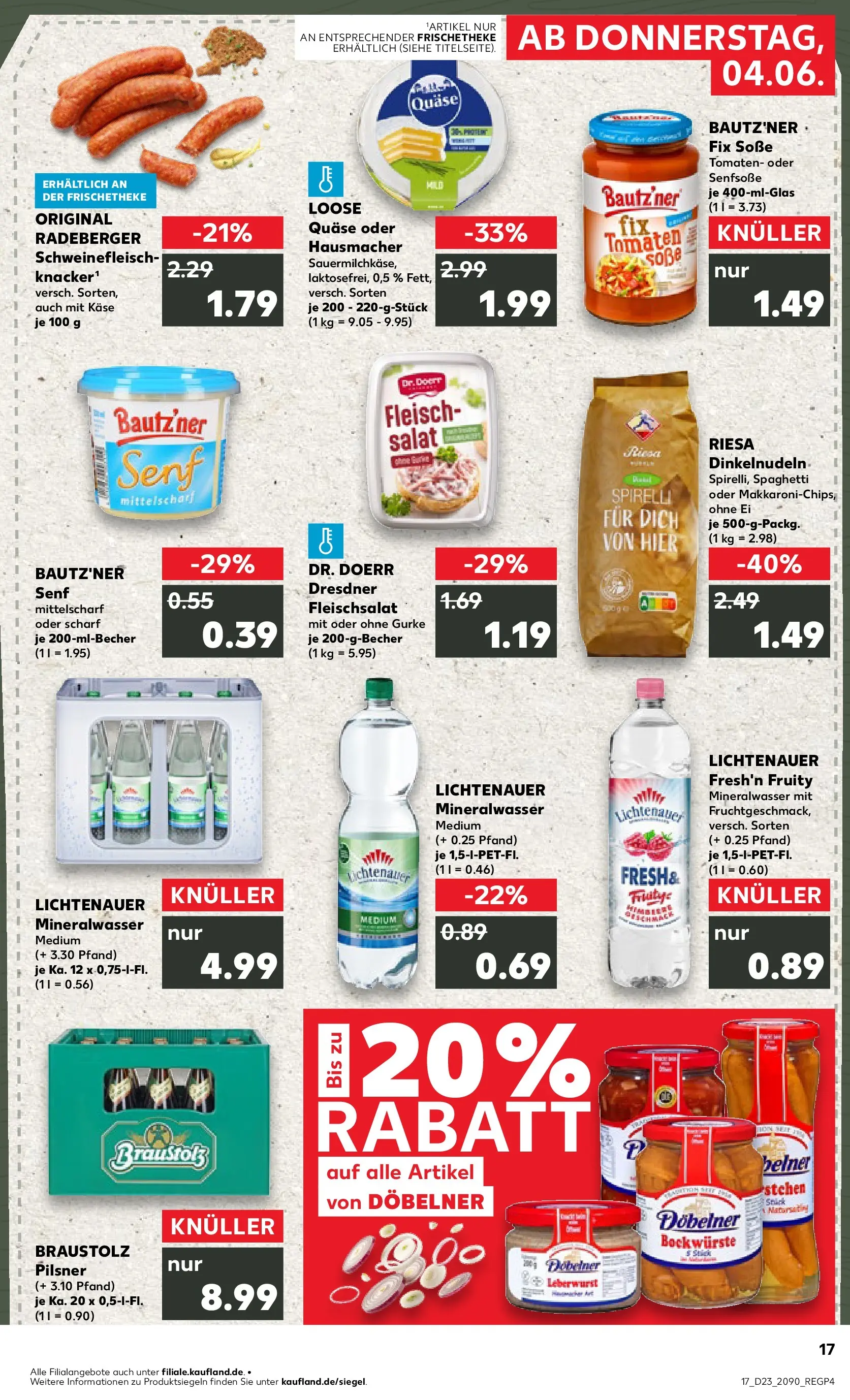 Prospekt Kaufland ab 01.06.2026 » Angebote und Werbung Online | Seite: 24 | Produkte: Käse, Soße, Pasta, Salat Prospekt Kaufland ab 01.06.2026 » Angebote Online zum Blättern | Seite: 24 | Produkte: Käse, Soße, Pasta, Salat