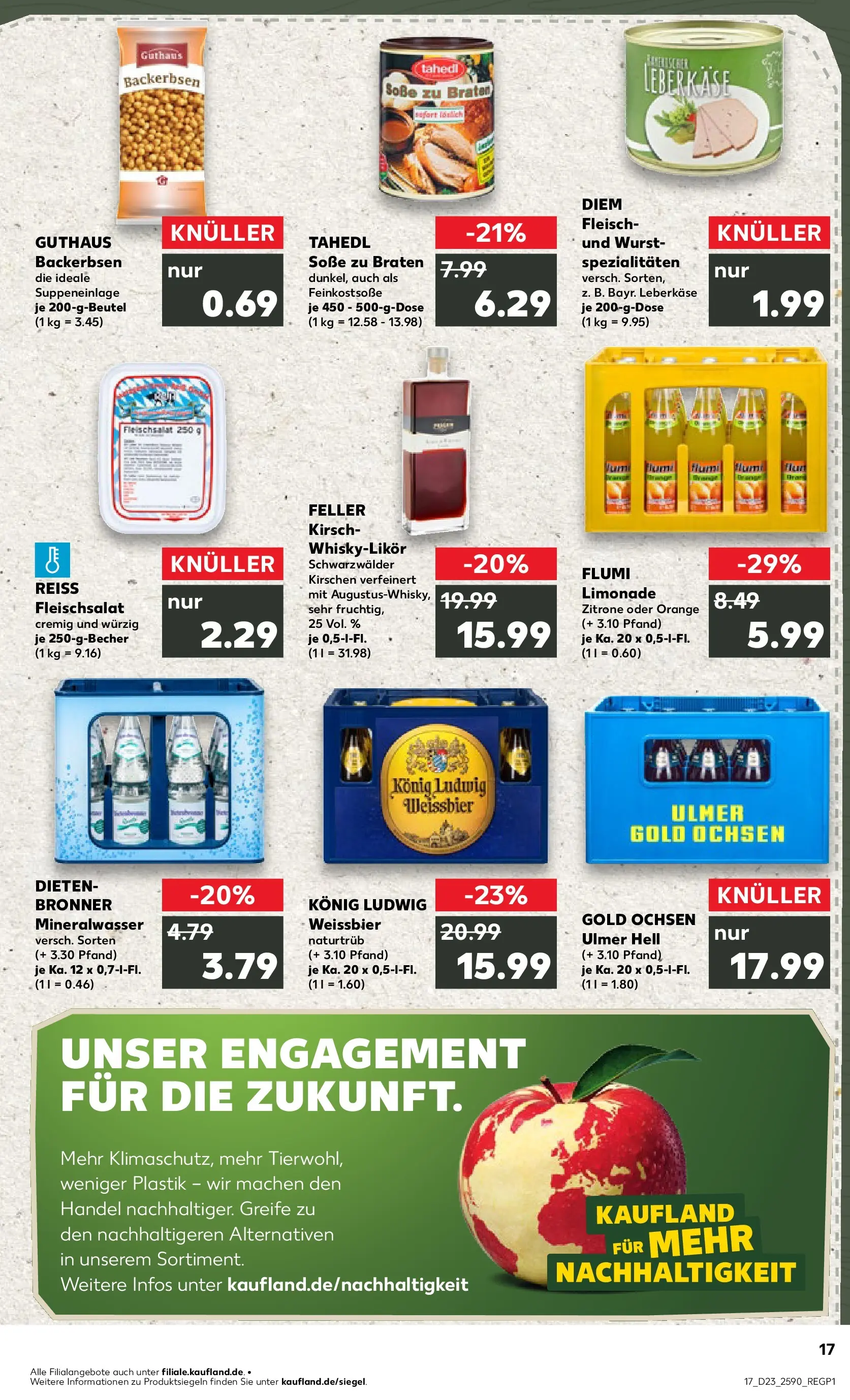 Prospekt Kaufland ab 04.06.2026 » Angebote Online zum Blättern | Seite: 17 | Produkte: Whisky, Kirschen, Wurst, Fleisch