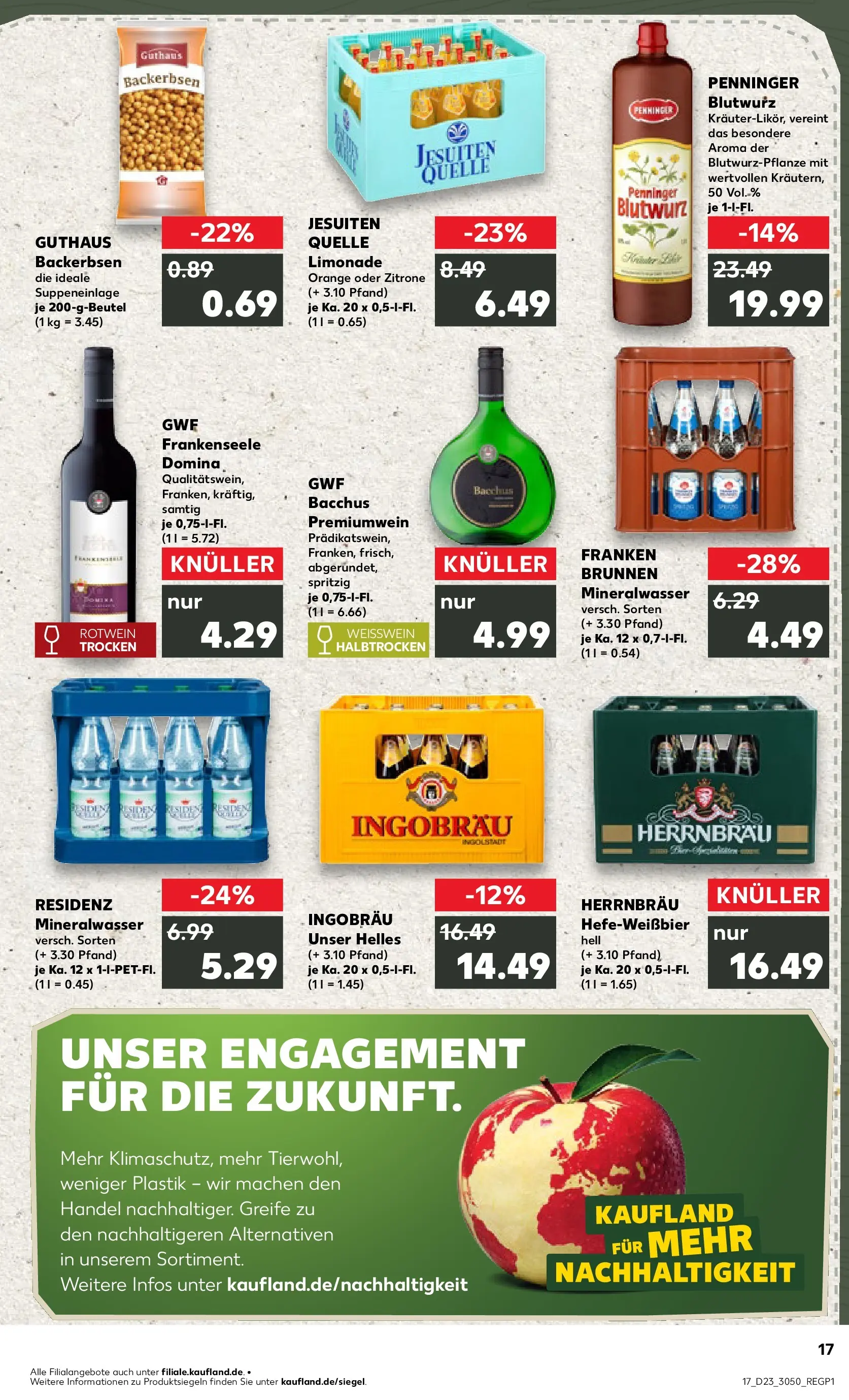 Prospekt Kaufland ab 04.06.2026 » Angebote Online zum Blättern | Seite: 17 | Produkte: Weißwein, Rotwein, Limonade, Mineralwasser