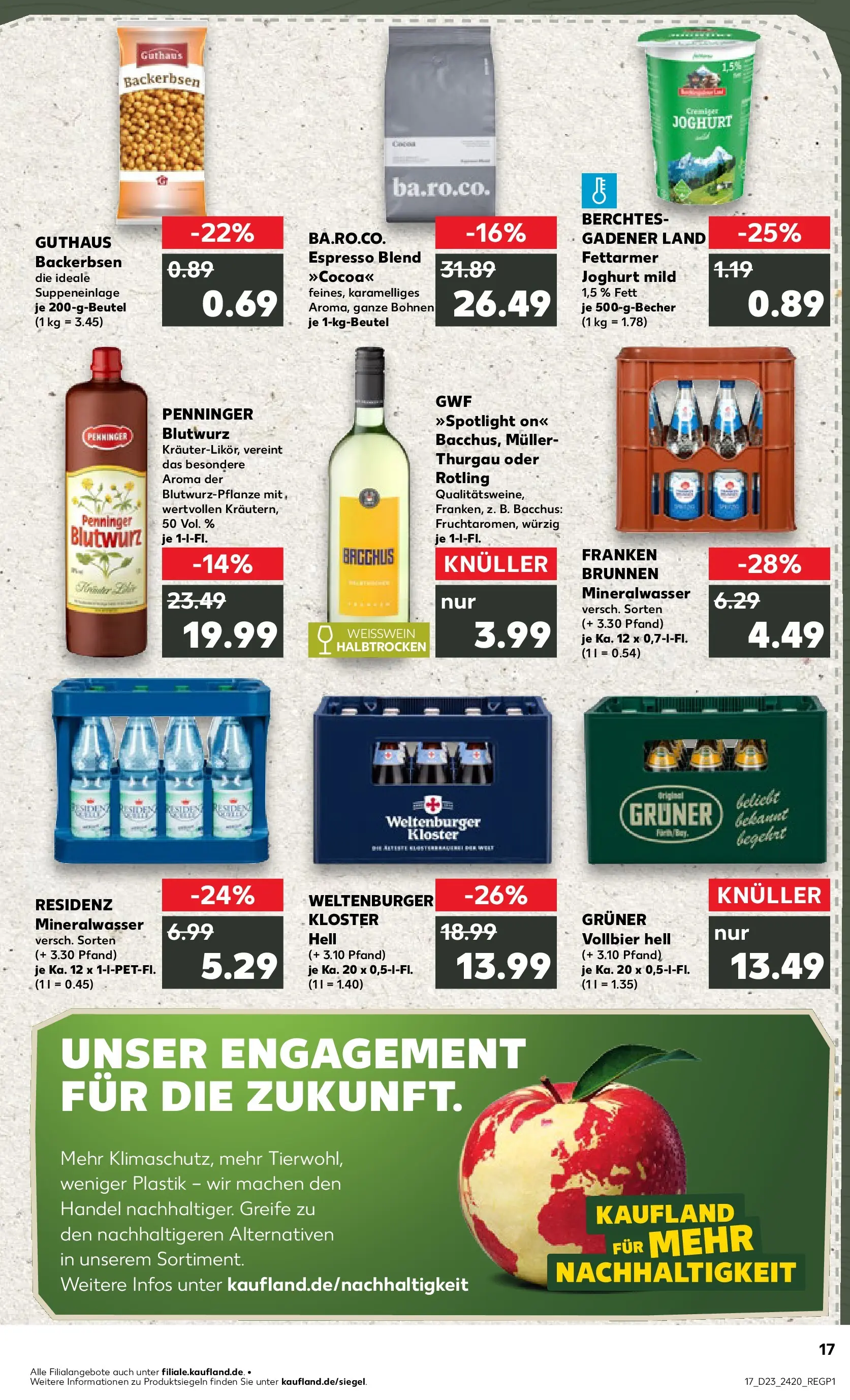 Prospekt Kaufland ab 04.06.2026 » Angebote Online zum Blättern | Seite: 17 | Produkte: Joghurt, Weißwein, Mineralwasser