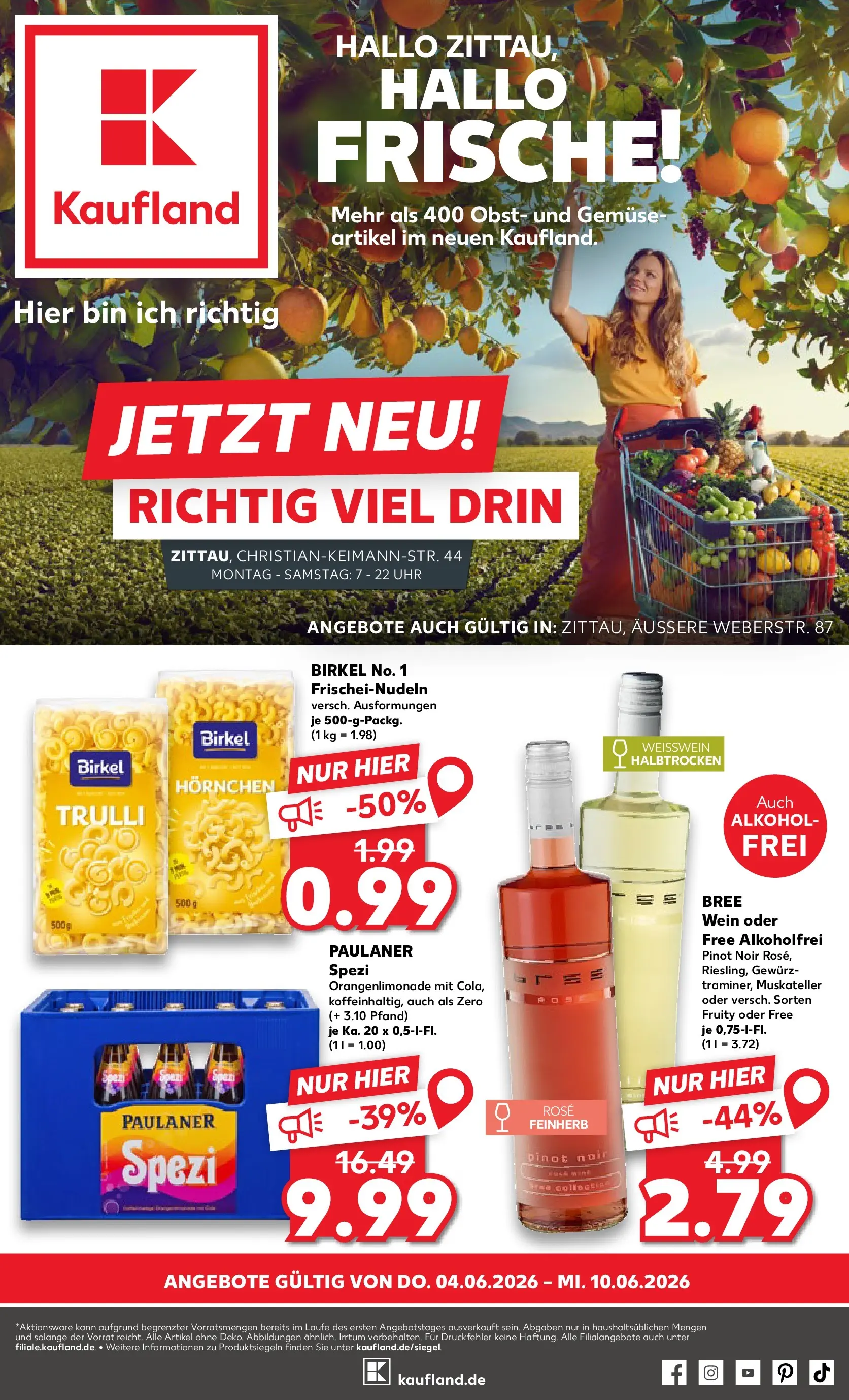 Prospekt Kaufland ab 01.06.2026 » Angebote und Werbung Online | Seite: 8 | Produkte: Gemüse, Obst, Wein, Paulaner Prospekt Kaufland ab 01.06.2026 » Angebote Online zum Blättern | Seite: 8 | Produkte: Gemüse, Obst, Wein, Paulaner