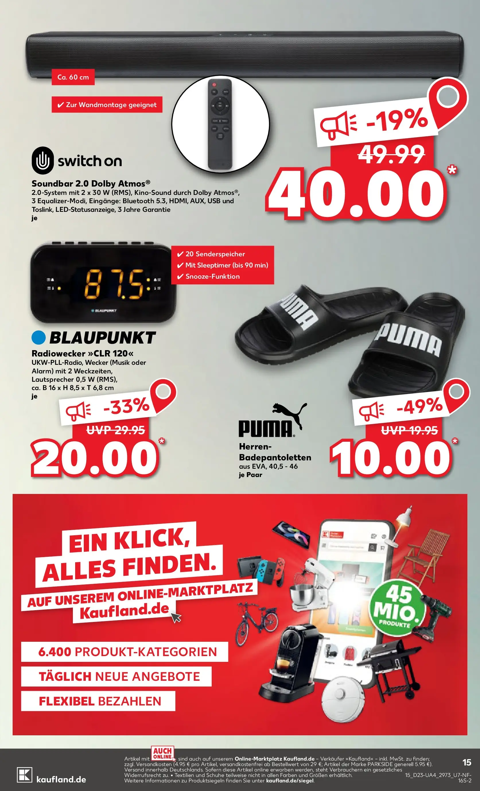 Prospekt Kaufland ab 01.06.2026 » Angebote und Werbung Online | Seite: 22 | Produkte: Lautsprecher, USB, Soundbar, Radio Prospekt Kaufland ab 01.06.2026 » Angebote Online zum Blättern | Seite: 22 | Produkte: Lautsprecher, USB, Soundbar, Radio