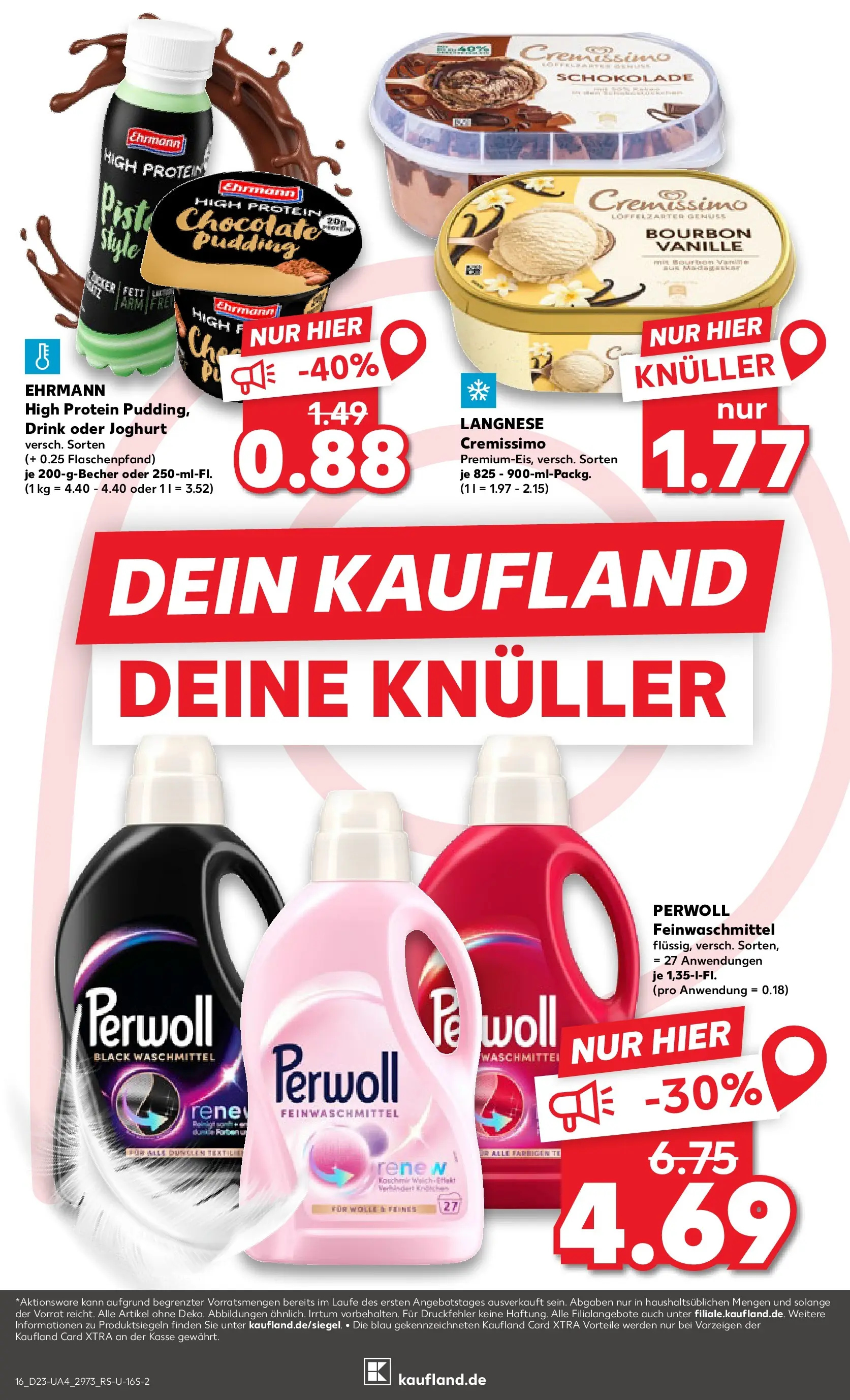 Prospekt Kaufland ab 01.06.2026 » Angebote und Werbung Online | Seite: 23 | Produkte: Cremissimo, Joghurt, Pudding, Waschmittel Prospekt Kaufland ab 01.06.2026 » Angebote Online zum Blättern | Seite: 23 | Produkte: Cremissimo, Joghurt, Pudding, Waschmittel