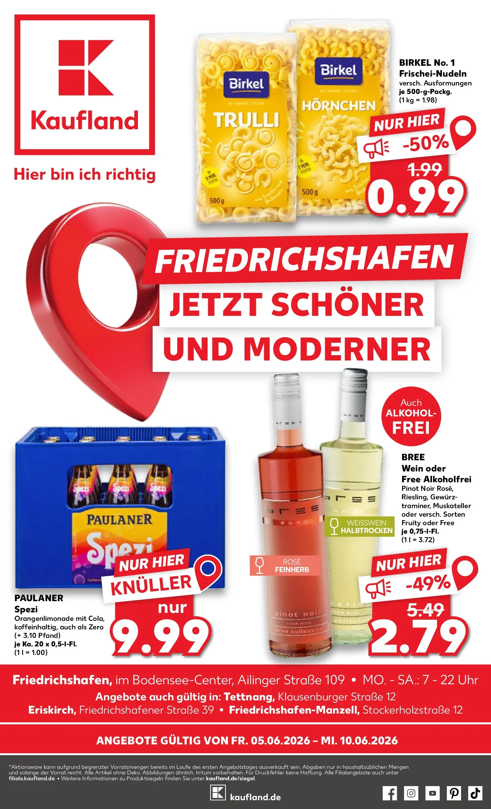Prospekt Kaufland ab 01.06.2026 » Angebote und Werbung Online | Seite: 8 | Produkte: Weißwein, Paulaner spezi, Bree, Uhr Prospekt Kaufland ab 01.06.2026 » Angebote Online zum Blättern | Seite: 8 | Produkte: Weißwein, Paulaner spezi, Bree, Uhr