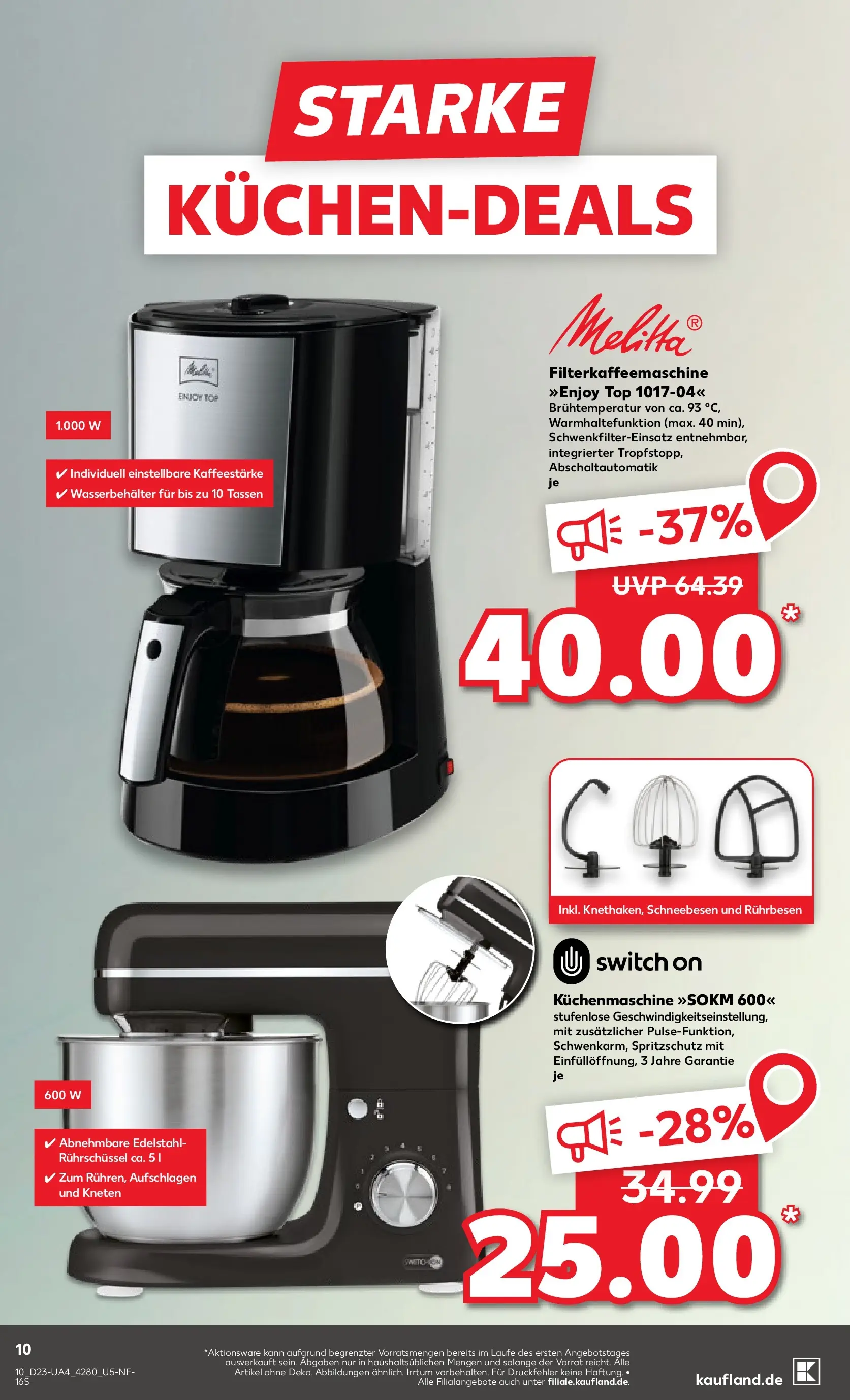 Prospekt Kaufland ab 01.06.2026 » Angebote und Werbung Online | Seite: 17 | Produkte: Top, Melitta, Rührbesen, Filterkaffeemaschine Prospekt Kaufland ab 01.06.2026 » Angebote Online zum Blättern | Seite: 17 | Produkte: Top, Melitta, Rührbesen, Filterkaffeemaschine