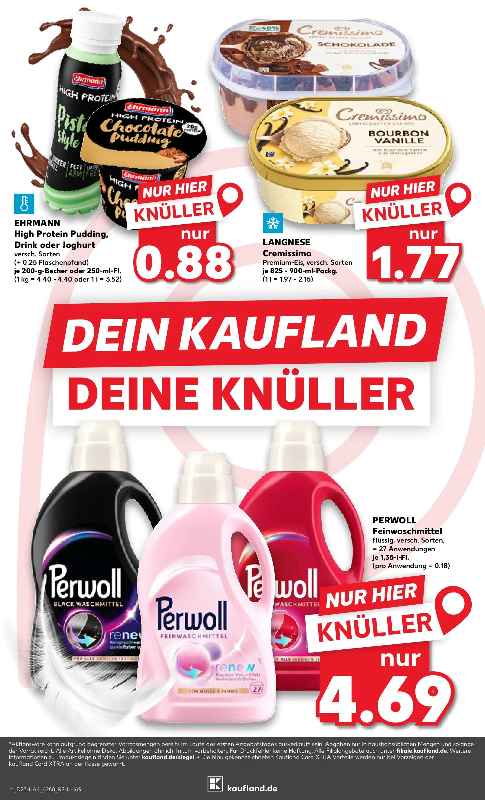 Prospekt Kaufland ab 01.06.2026 » Angebote und Werbung Online | Seite: 23 | Produkte: Langnese, Joghurt, Schokolade, Perwoll Prospekt Kaufland ab 01.06.2026 » Angebote Online zum Blättern | Seite: 23 | Produkte: Langnese, Joghurt, Schokolade, Perwoll