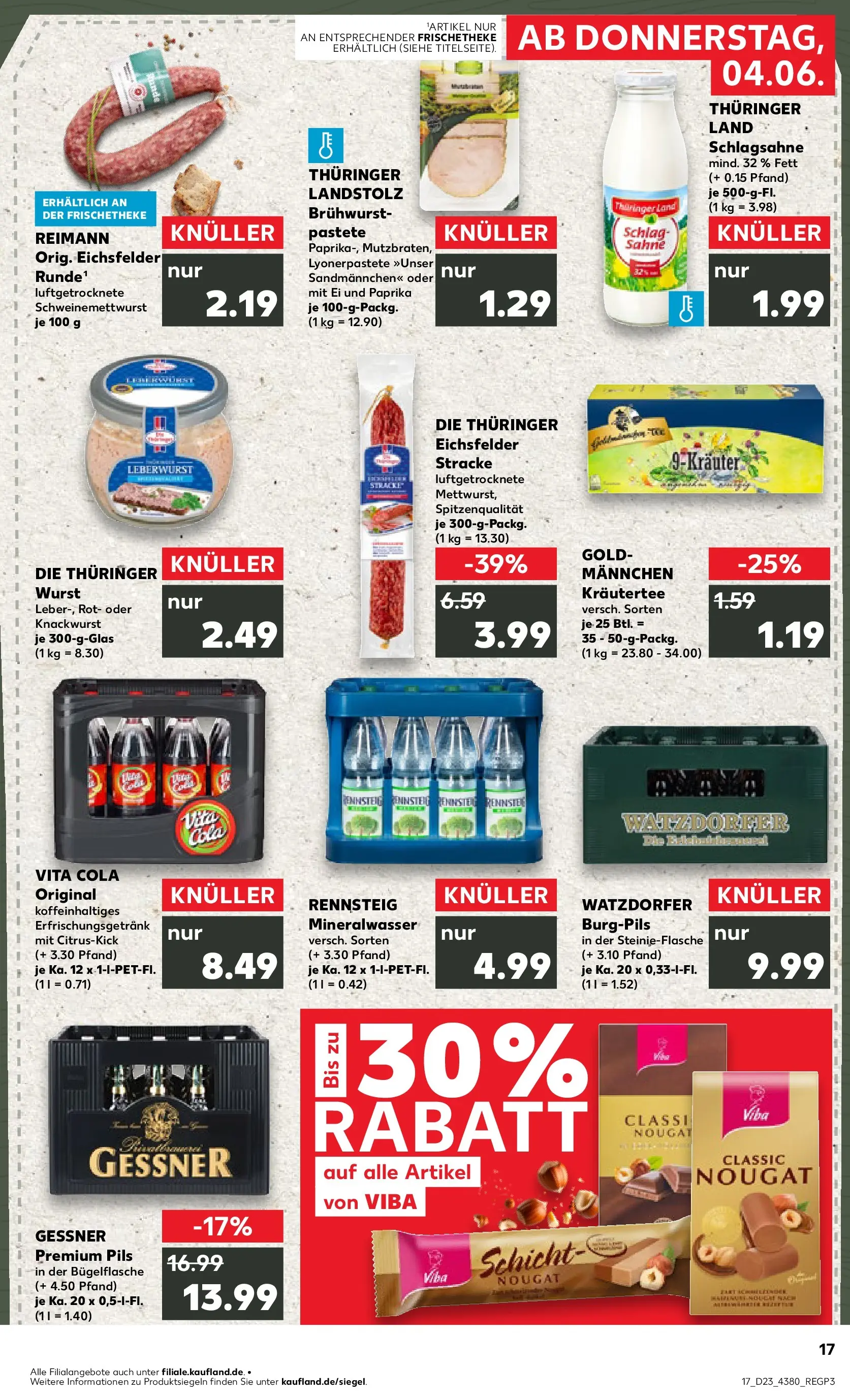 Prospekt Kaufland ab 01.06.2026 » Angebote Online zum Blättern | Seite: 24 | Produkte: Cola, Mineralwasser, Paprika, Vita cola