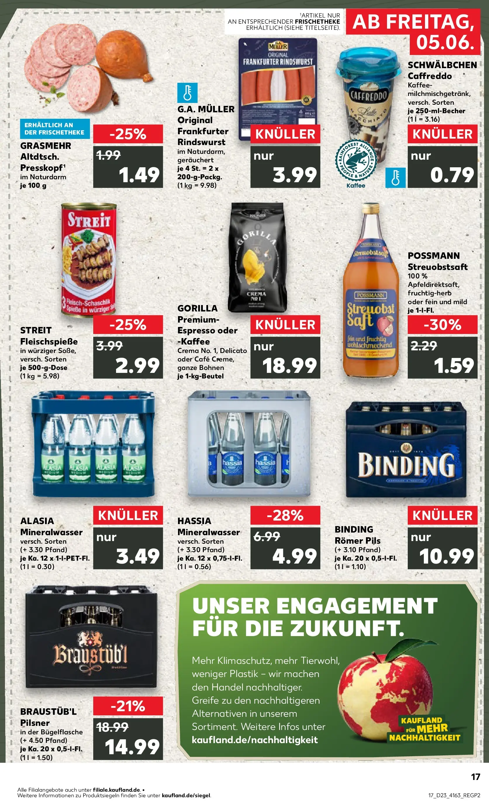 Prospekt Kaufland ab 01.06.2026 » Angebote und Werbung Online | Seite: 24 | Produkte: Kaffee, Mineralwasser, Apple, Saft Prospekt Kaufland ab 01.06.2026 » Angebote Online zum Blättern | Seite: 24 | Produkte: Kaffee, Mineralwasser, Apple, Saft
