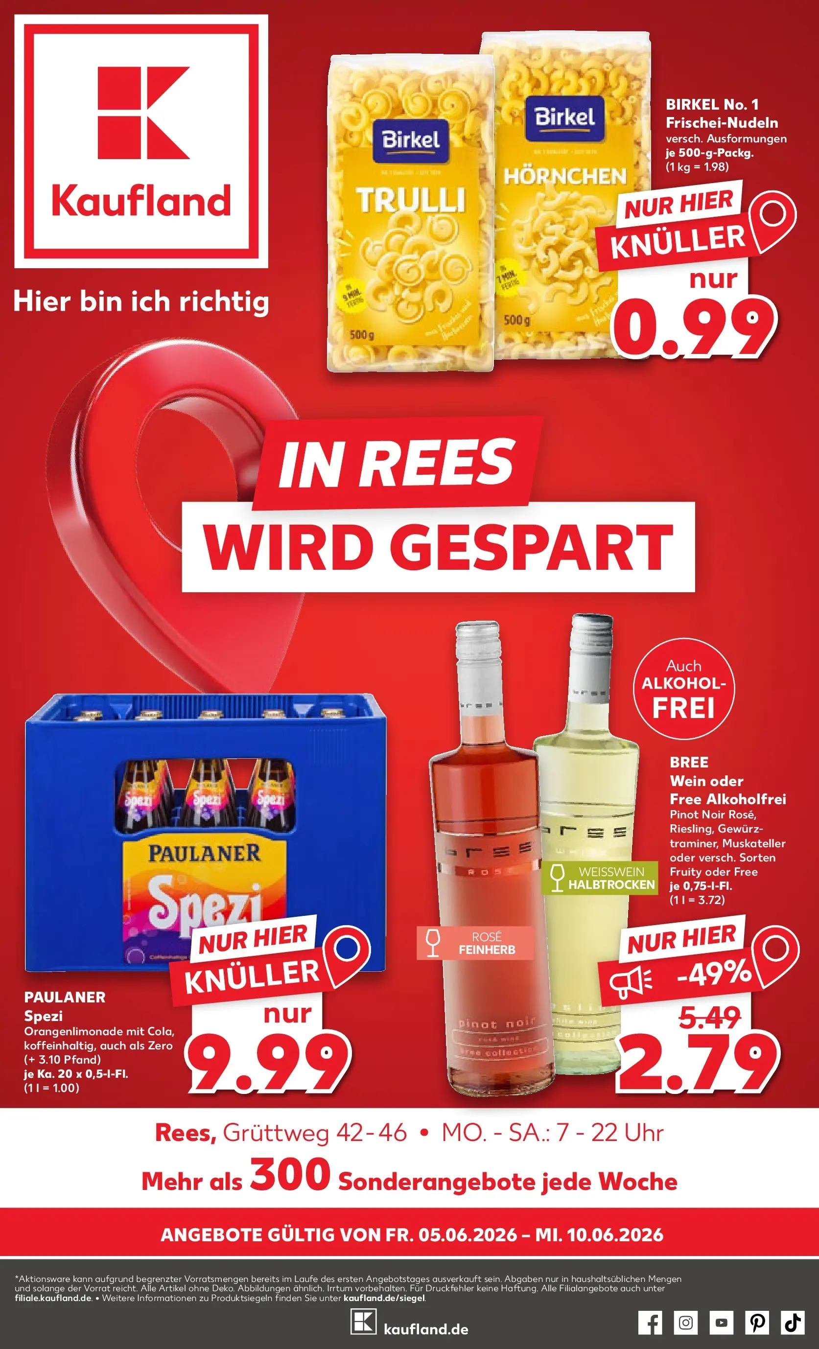 Prospekt Kaufland ab 01.06.2026 » Angebote Online zum Blättern | Seite: 8 | Produkte: Cola, Wein, Uhr, Paulaner
