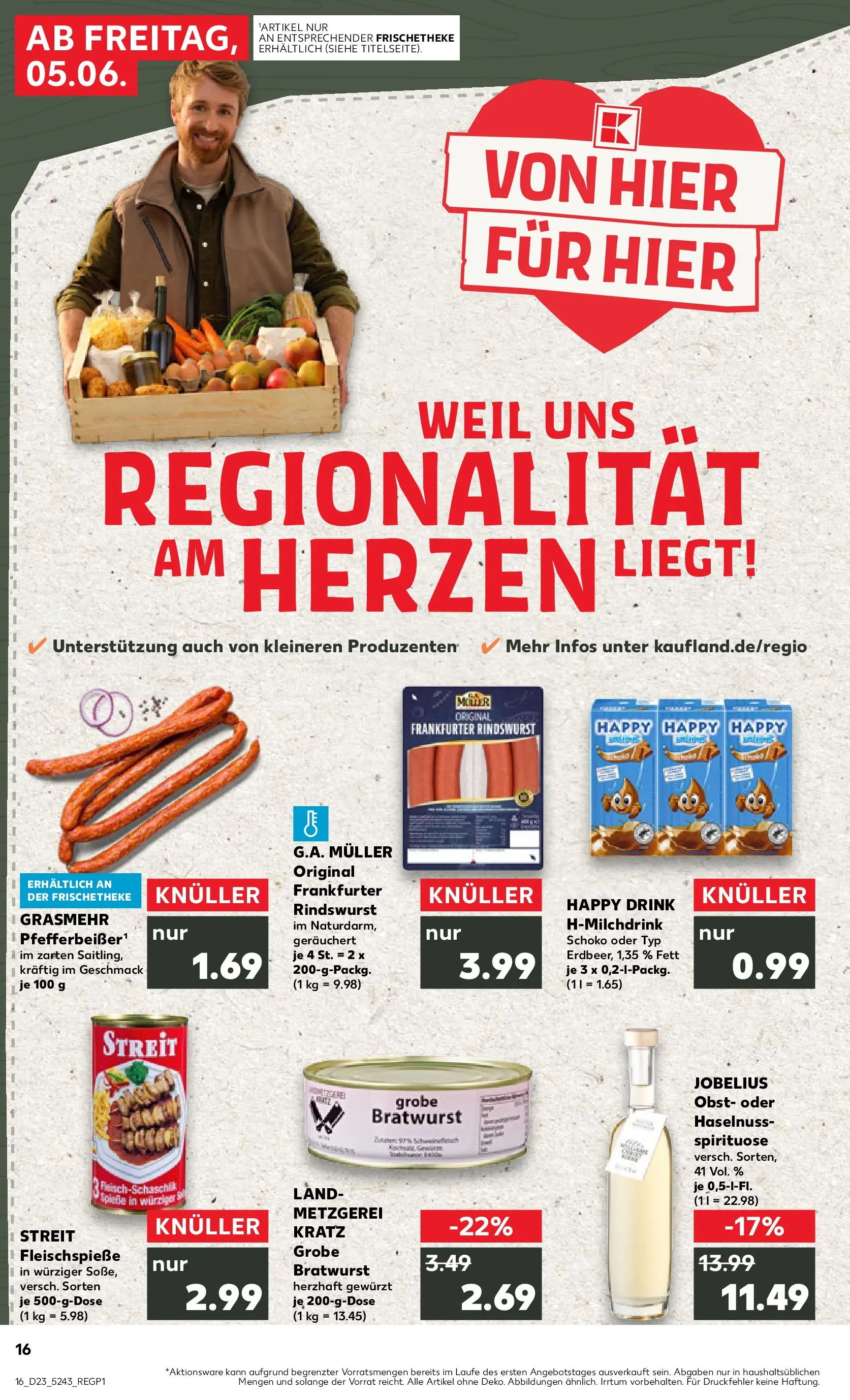 Prospekt Kaufland ab 01.06.2026 » Angebote und Werbung Online | Seite: 23 | Produkte: Bratwurst, Obst Prospekt Kaufland ab 01.06.2026 » Angebote Online zum Blättern | Seite: 23 | Produkte: Bratwurst, Obst