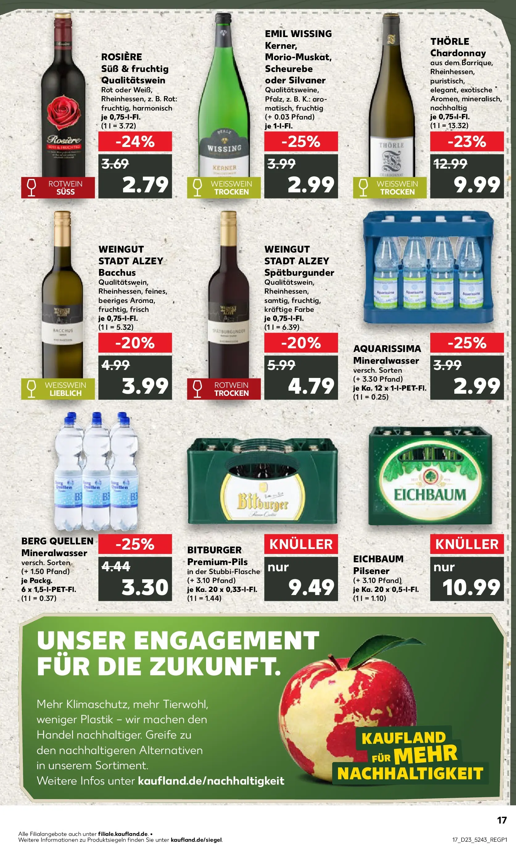 Prospekt Kaufland ab 01.06.2026 » Angebote und Werbung Online | Seite: 24 | Produkte: Bitburger, Weißwein, Rotwein, Mineralwasser Prospekt Kaufland ab 01.06.2026 » Angebote Online zum Blättern | Seite: 24 | Produkte: Bitburger, Weißwein, Rotwein, Mineralwasser