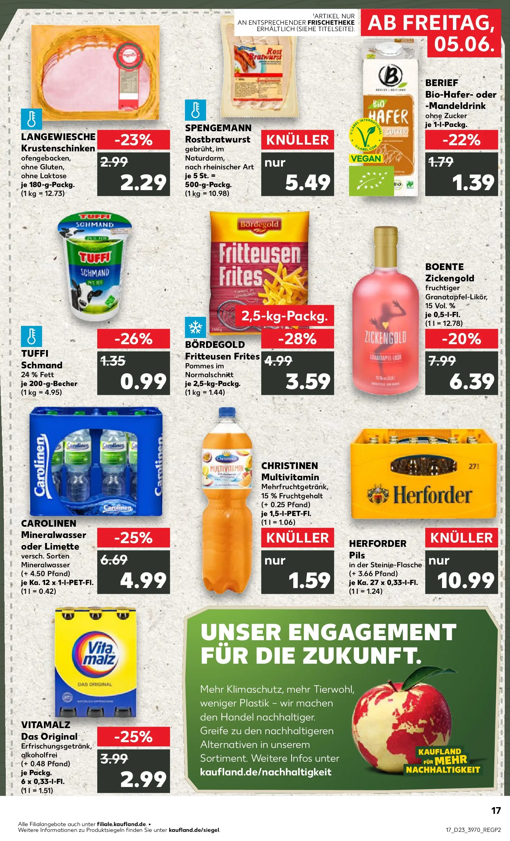 Prospekt Kaufland ab 01.06.2026 » Angebote Online zum Blättern | Seite: 24 | Produkte: Pommes, Bratwurst, Zucker, Limette