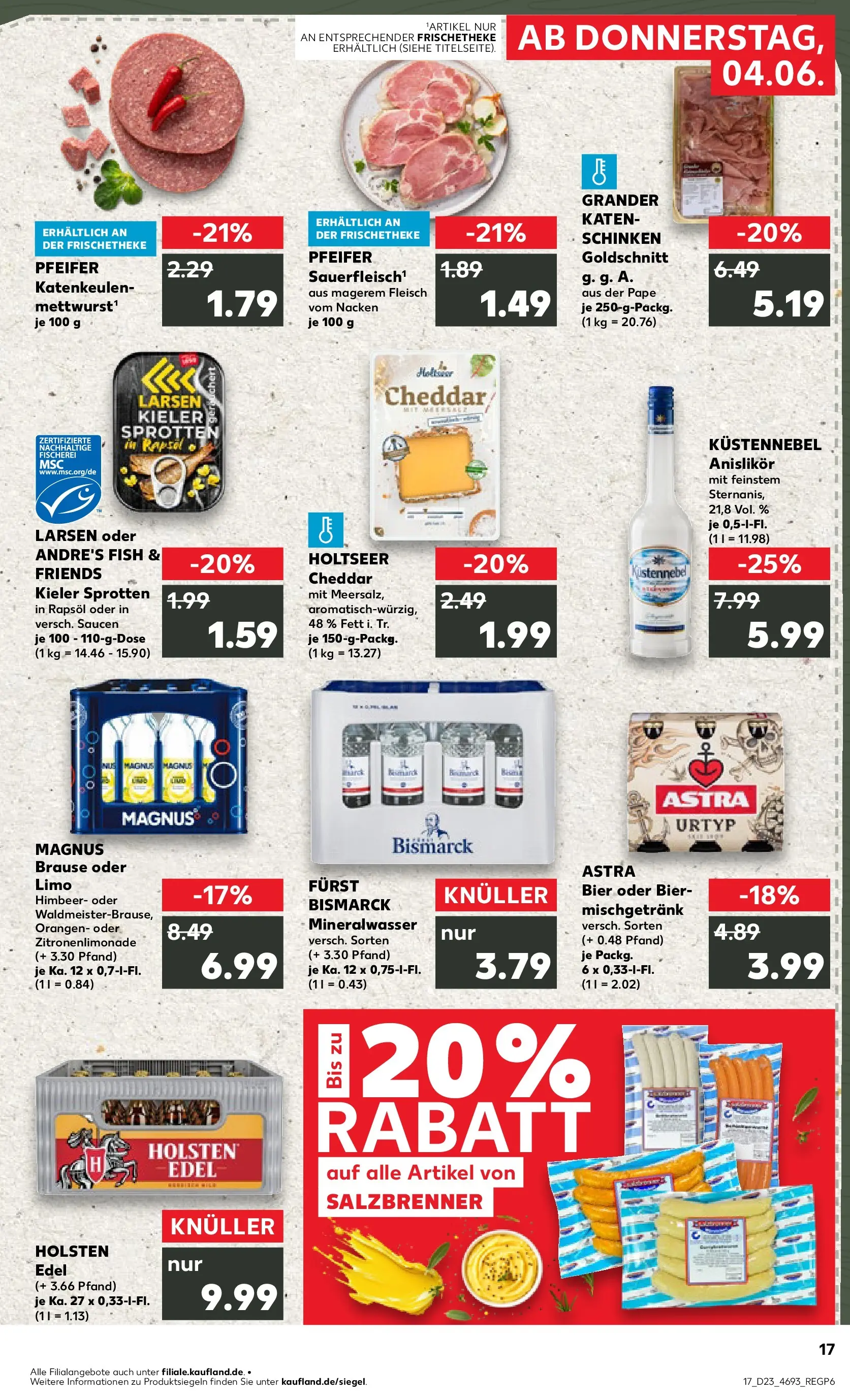 Prospekt Kaufland ab 01.06.2026 » Angebote und Werbung Online | Seite: 24 | Produkte: Bier, Rapsöl, Astra, Holsten Prospekt Kaufland ab 01.06.2026 » Angebote Online zum Blättern | Seite: 24 | Produkte: Bier, Rapsöl, Astra, Holsten
