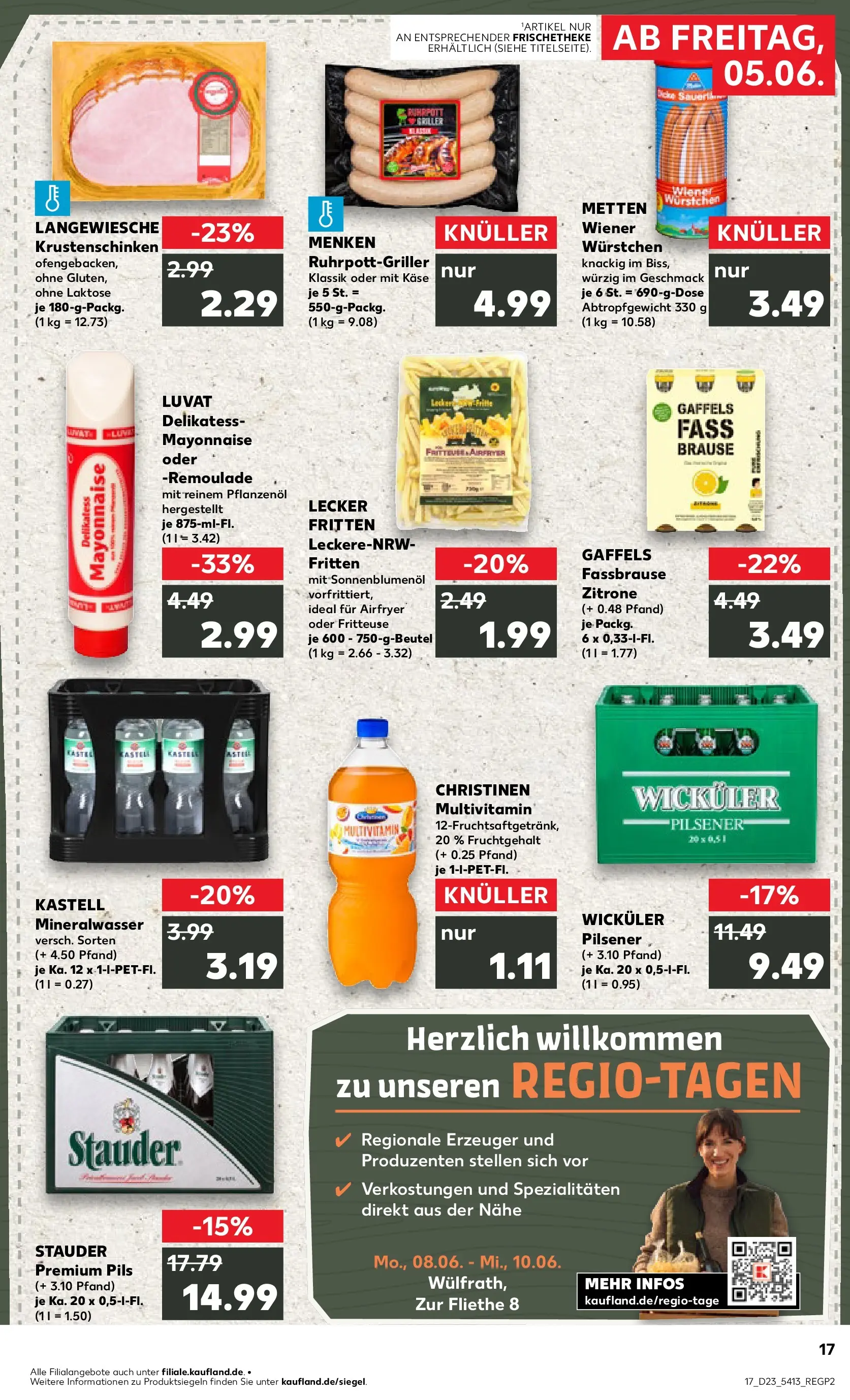Prospekt Kaufland ab 04.06.2026 » Angebote Online zum Blättern | Seite: 17 | Produkte: Wiener wurstchen, Sonnenblumenol, Zitrone, Fassbrause