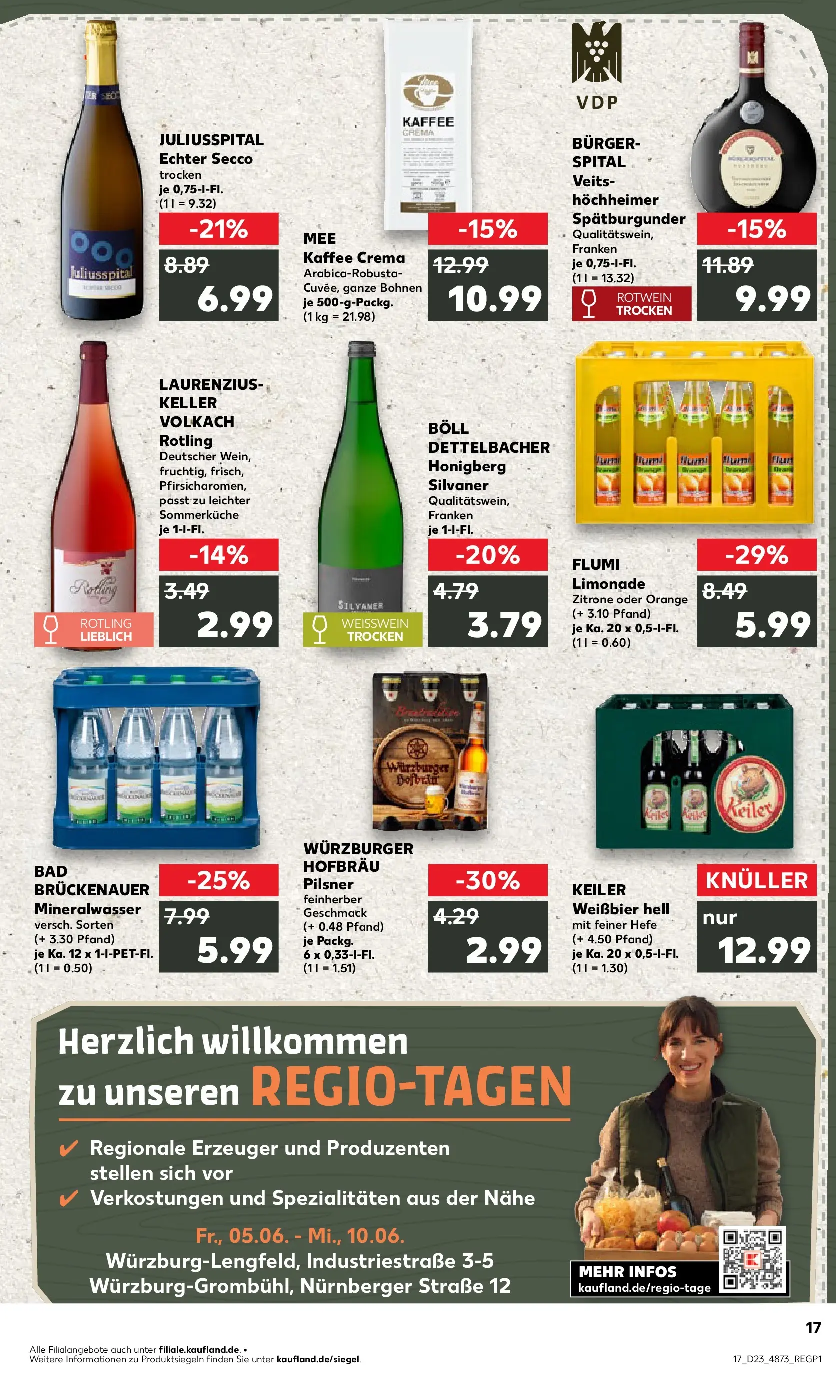 Prospekt Kaufland ab 04.06.2026 » Angebote Online zum Blättern | Seite: 17 | Produkte: Bad, Burger, Limonade, Zitrone