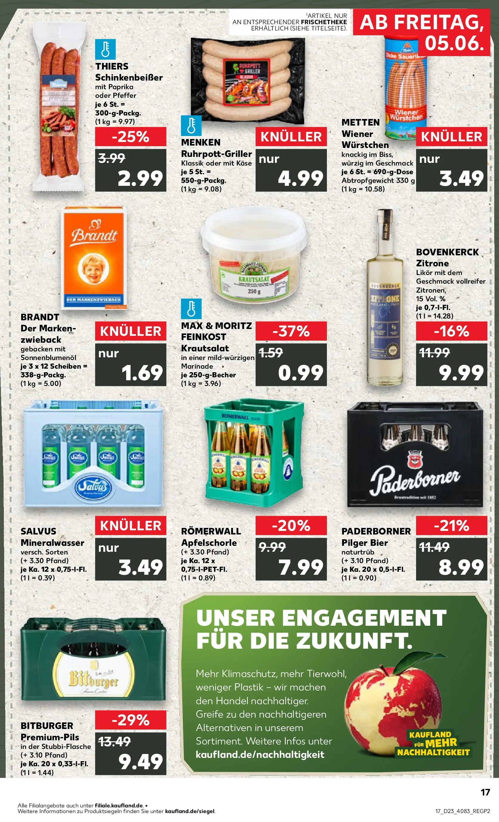 Prospekt Kaufland ab 01.06.2026 » Angebote und Werbung Online | Seite: 32 | Produkte: Bitburger, Wiener wurstchen, Mineralwasser, Paprika Prospekt Kaufland ab 01.06.2026 » Angebote Online zum Blättern | Seite: 32 | Produkte: Bitburger, Wiener wurstchen, Mineralwasser, Paprika