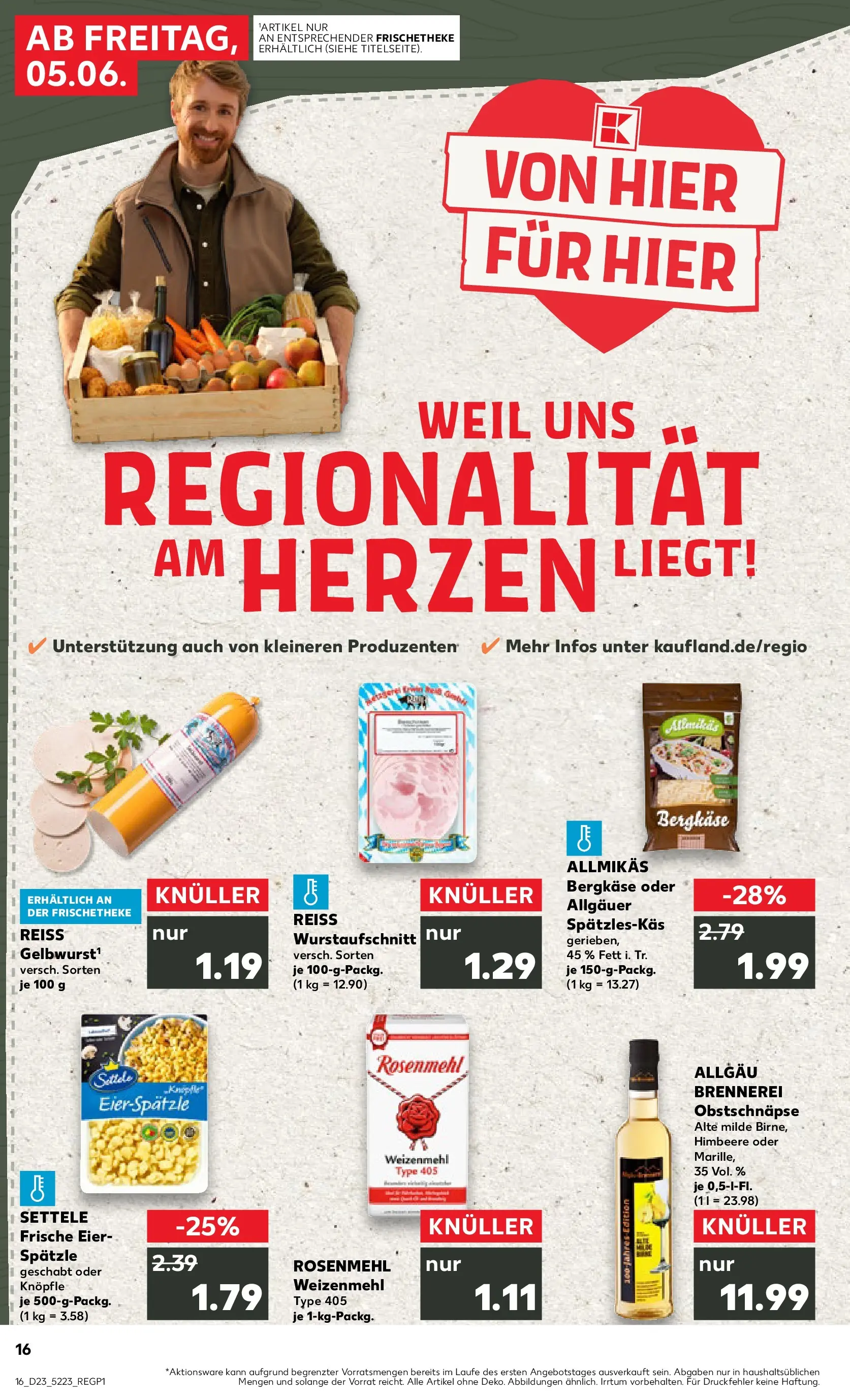 Prospekt Kaufland ab 04.06.2026 » Angebote Online zum Blättern | Seite: 16 | Produkte: Eier, Weizenmehl, Himbeere
