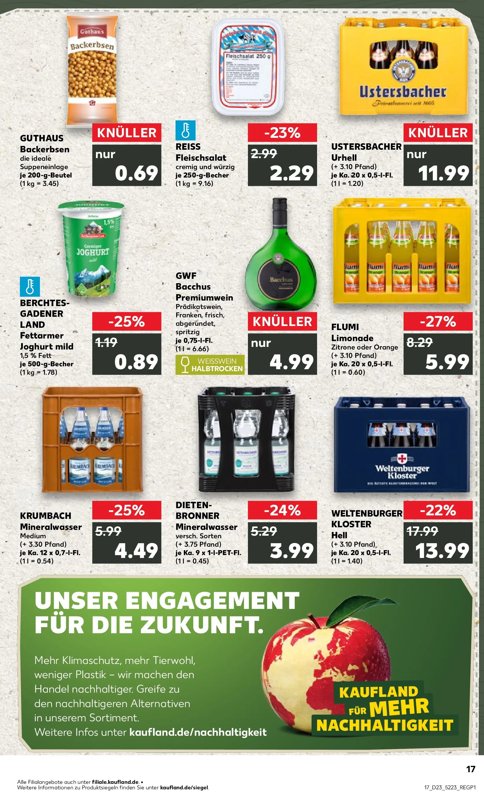 Prospekt Kaufland ab 04.06.2026 » Angebote Online zum Blättern | Seite: 17 | Produkte: Joghurt, Weißwein, Weißwein halbtrocken, Limonade