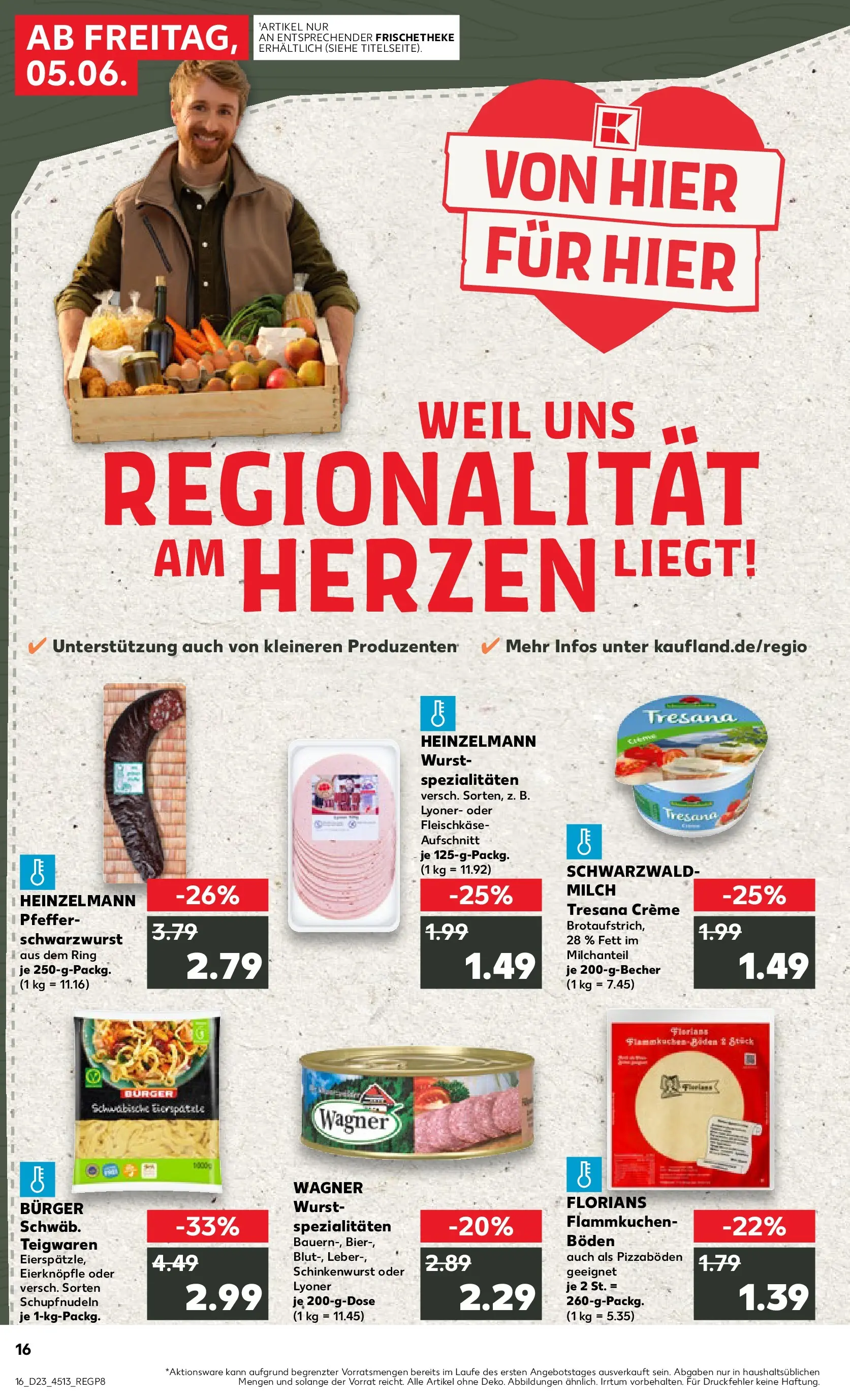 Prospekt Kaufland ab 04.06.2026 » Angebote Online zum Blättern | Seite: 16 | Produkte: Milch, Bier, Creme, Pfeffer