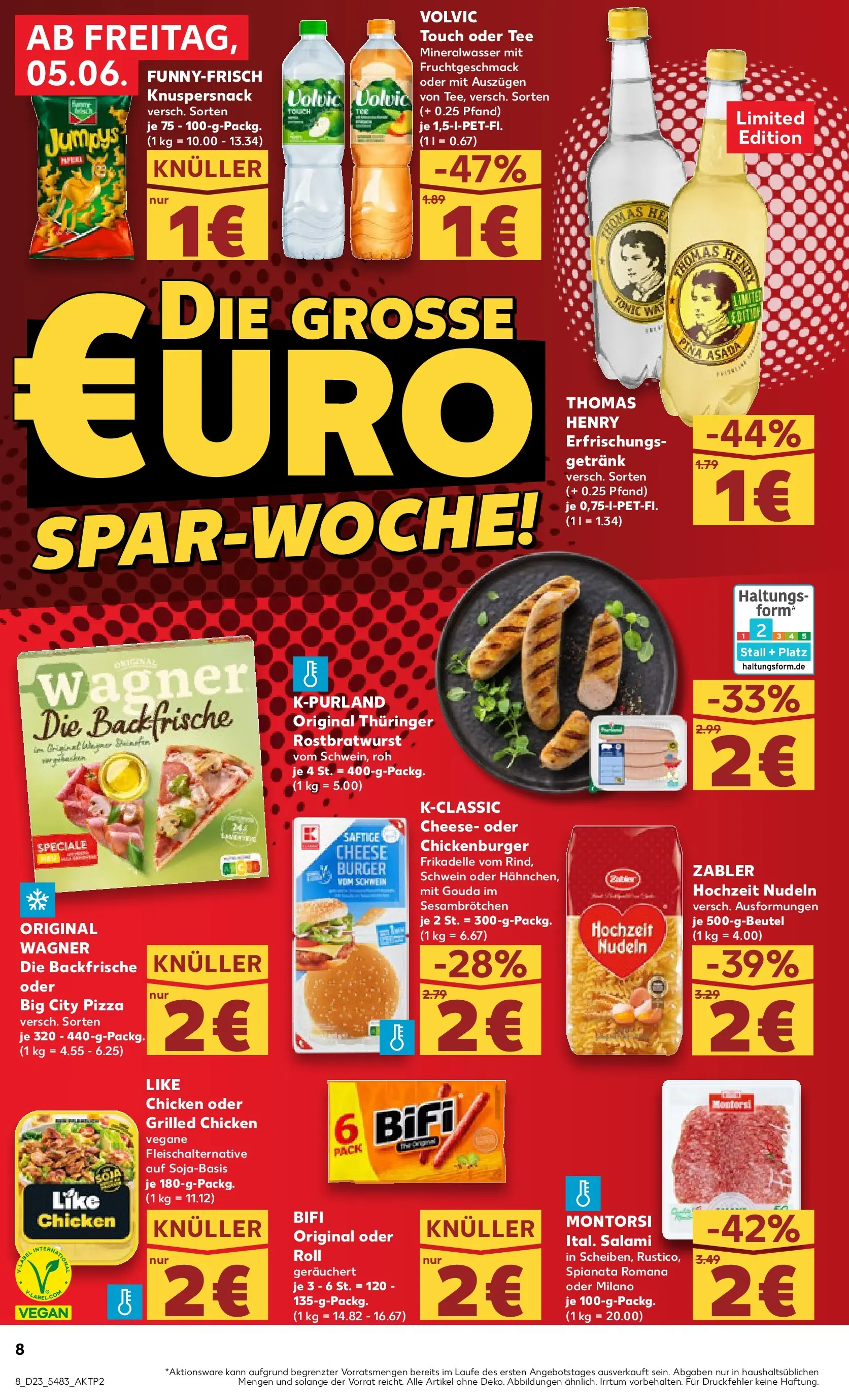 Prospekt Kaufland ab 04.06.2026 » Angebote Online zum Blättern | Seite: 8 | Produkte: Mineralwasser, Pasta, Pizza, Tee