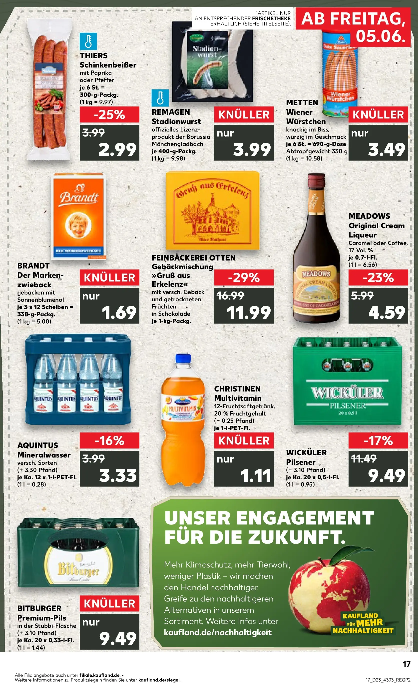 Prospekt Kaufland ab 01.06.2026 » Angebote und Werbung Online | Seite: 32 | Produkte: Bitburger, Wiener wurstchen, Pfeffer, Wurst Prospekt Kaufland ab 01.06.2026 » Angebote Online zum Blättern | Seite: 32 | Produkte: Bitburger, Wiener wurstchen, Pfeffer, Wurst