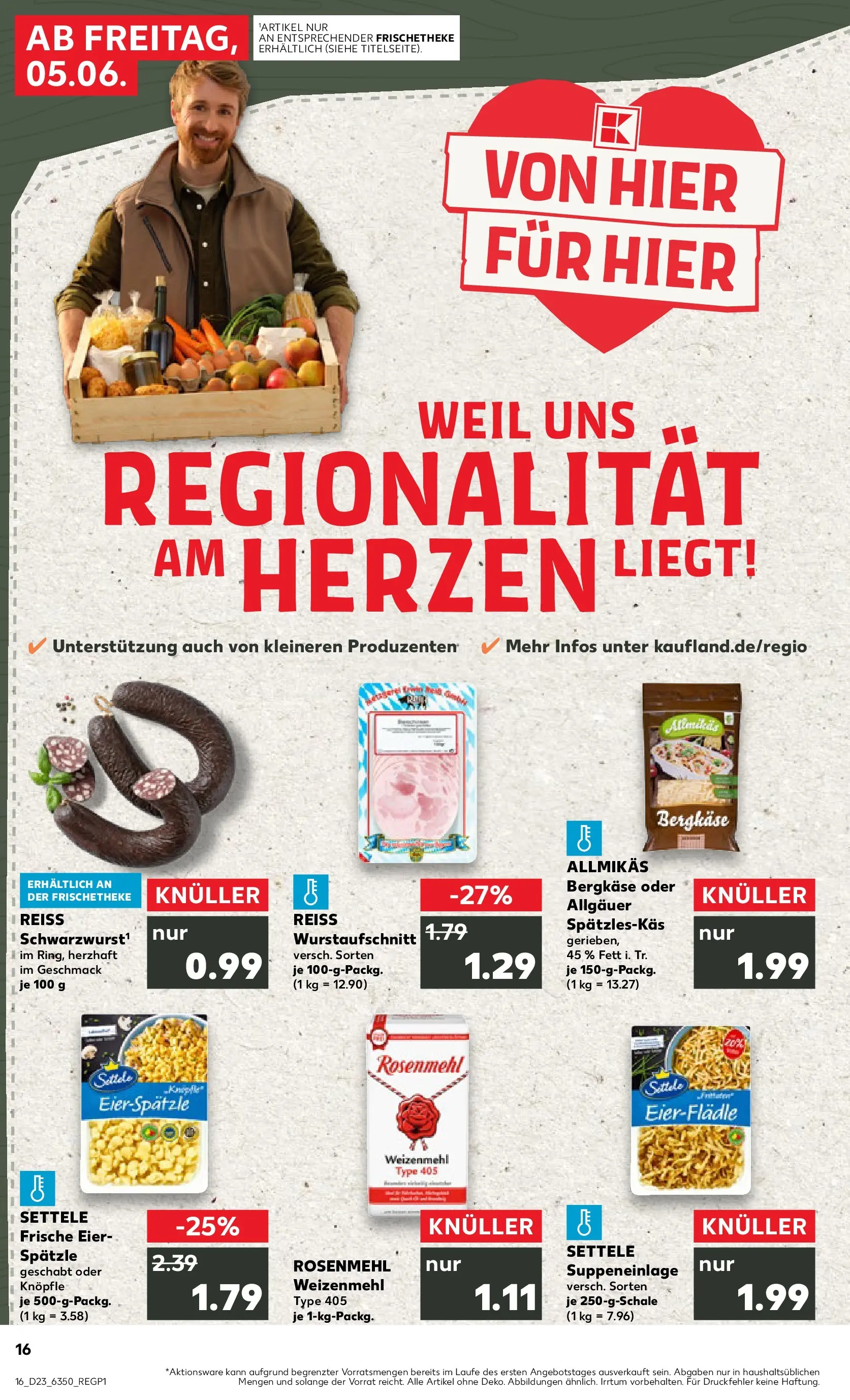 Prospekt Kaufland ab 04.06.2026 » Angebote Online zum Blättern | Seite: 16 | Produkte: Eier, Weizenmehl
