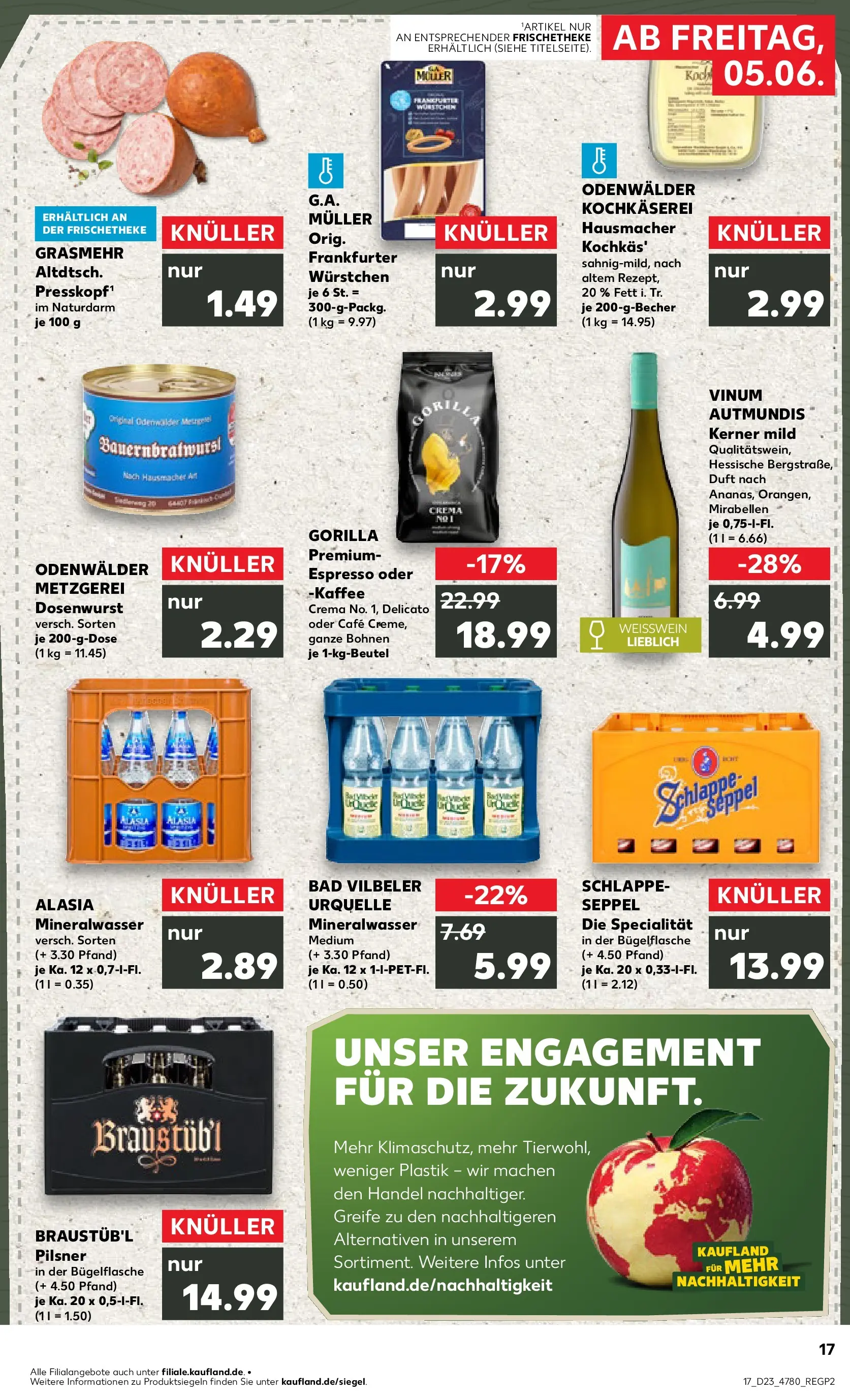 Prospekt Kaufland ab 04.06.2026 » Angebote Online zum Blättern | Seite: 17 | Produkte: Kaffee, Bad, Duft, Mineralwasser