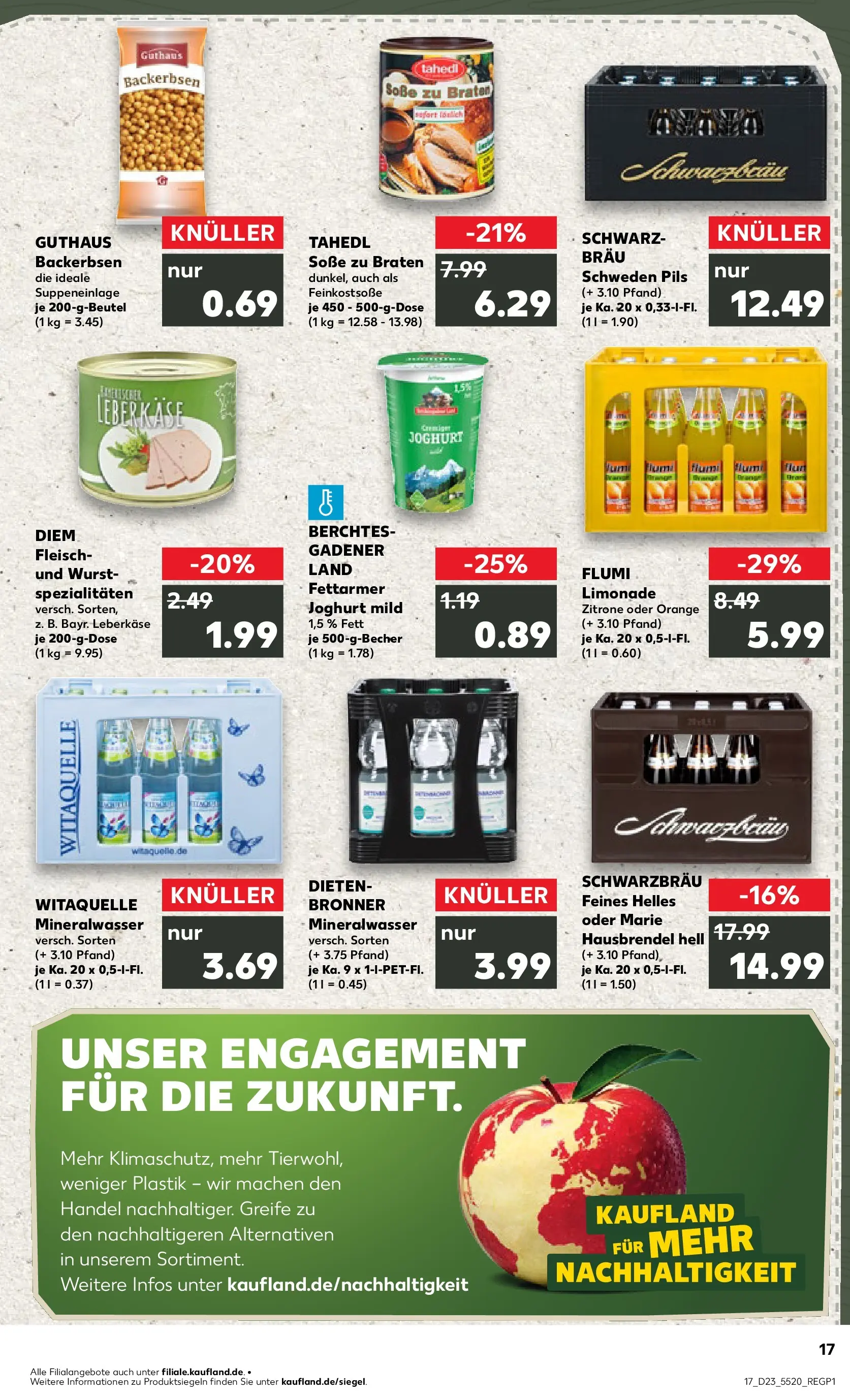 Prospekt Kaufland ab 04.06.2026 » Angebote Online zum Blättern | Seite: 17 | Produkte: Joghurt, Mineralwasser, Soße, Zitrone