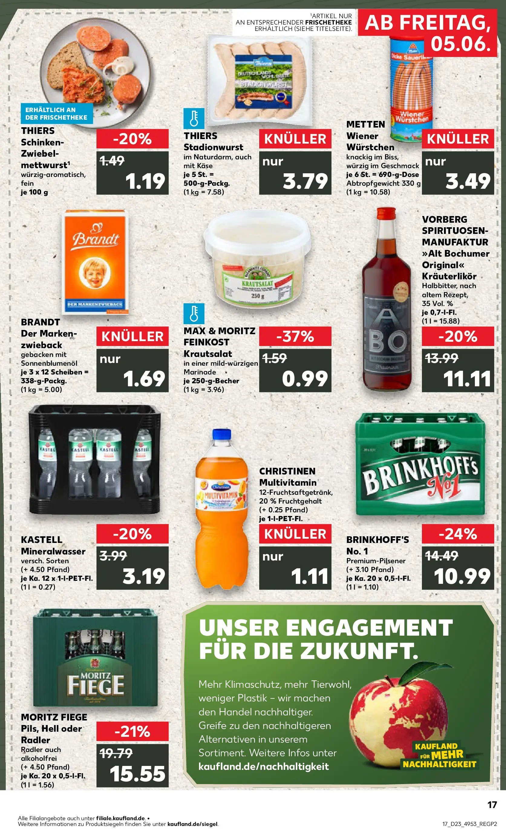 Prospekt Kaufland ab 01.06.2026 » Angebote Online zum Blättern | Seite: 24 | Produkte: Wiener wurstchen, Sonnenblumenol, Mineralwasser, Radler
