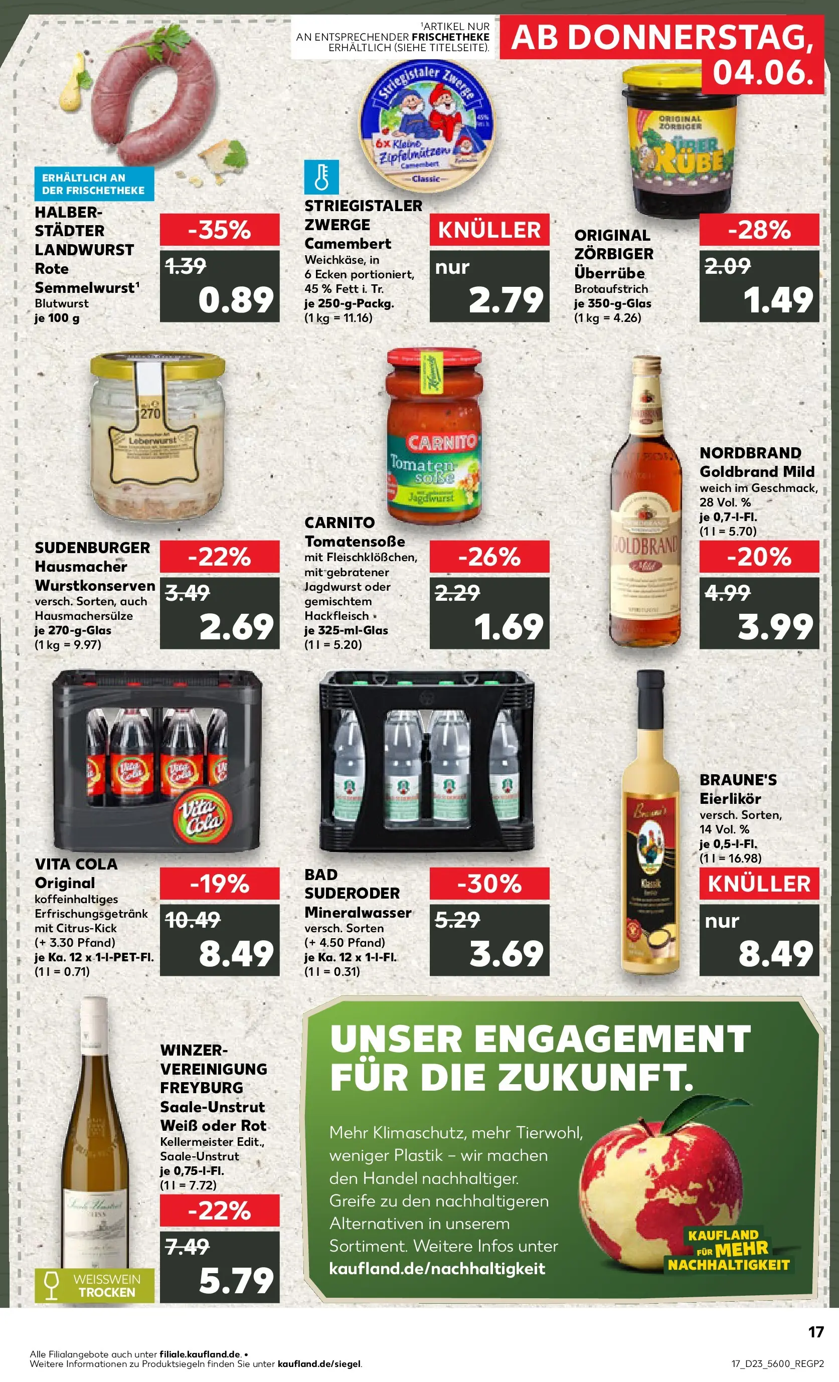 Prospekt Kaufland ab 04.06.2026 » Angebote Online zum Blättern | Seite: 17 | Produkte: Weißwein, Bad, Tomaten, Hackfleisch