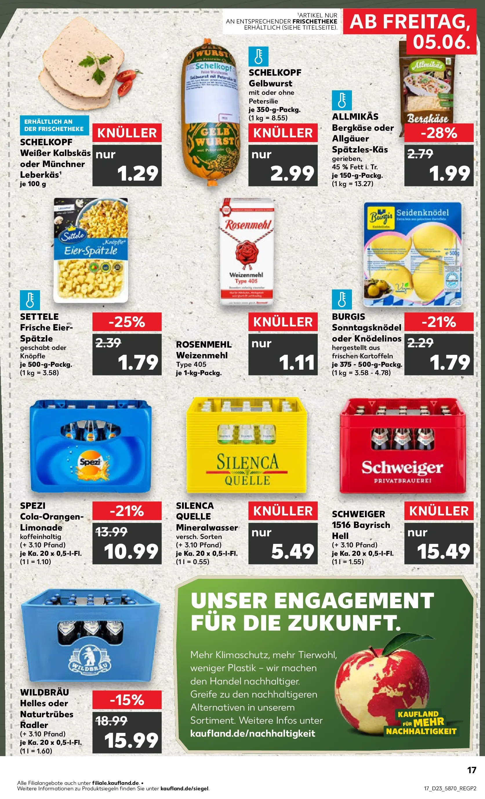 Prospekt Kaufland ab 04.06.2026 » Angebote Online zum Blättern | Seite: 17 | Produkte: Limonade, Weizenmehl, Petersilie, Pasta