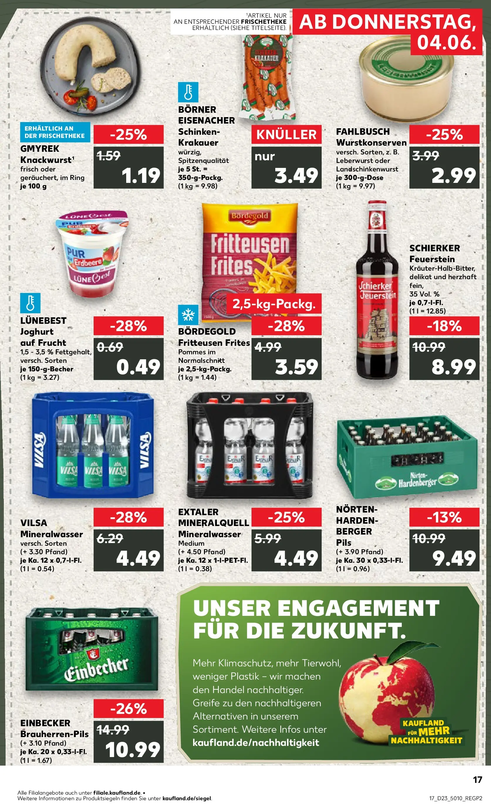Prospekt Kaufland ab 01.06.2026 » Angebote Online zum Blättern | Seite: 24 | Produkte: Joghurt, Pils, Mineralwasser, Schinken