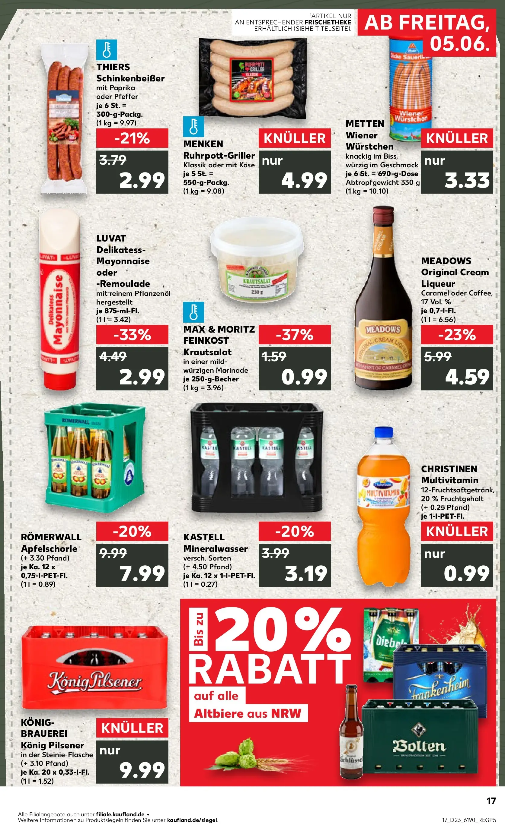 Prospekt Kaufland ab 01.06.2026 » Angebote und Werbung Online | Seite: 24 | Produkte: Wiener wurstchen, Käse, Mineralwasser, Pfeffer Prospekt Kaufland ab 01.06.2026 » Angebote Online zum Blättern | Seite: 24 | Produkte: Wiener wurstchen, Käse, Mineralwasser, Pfeffer