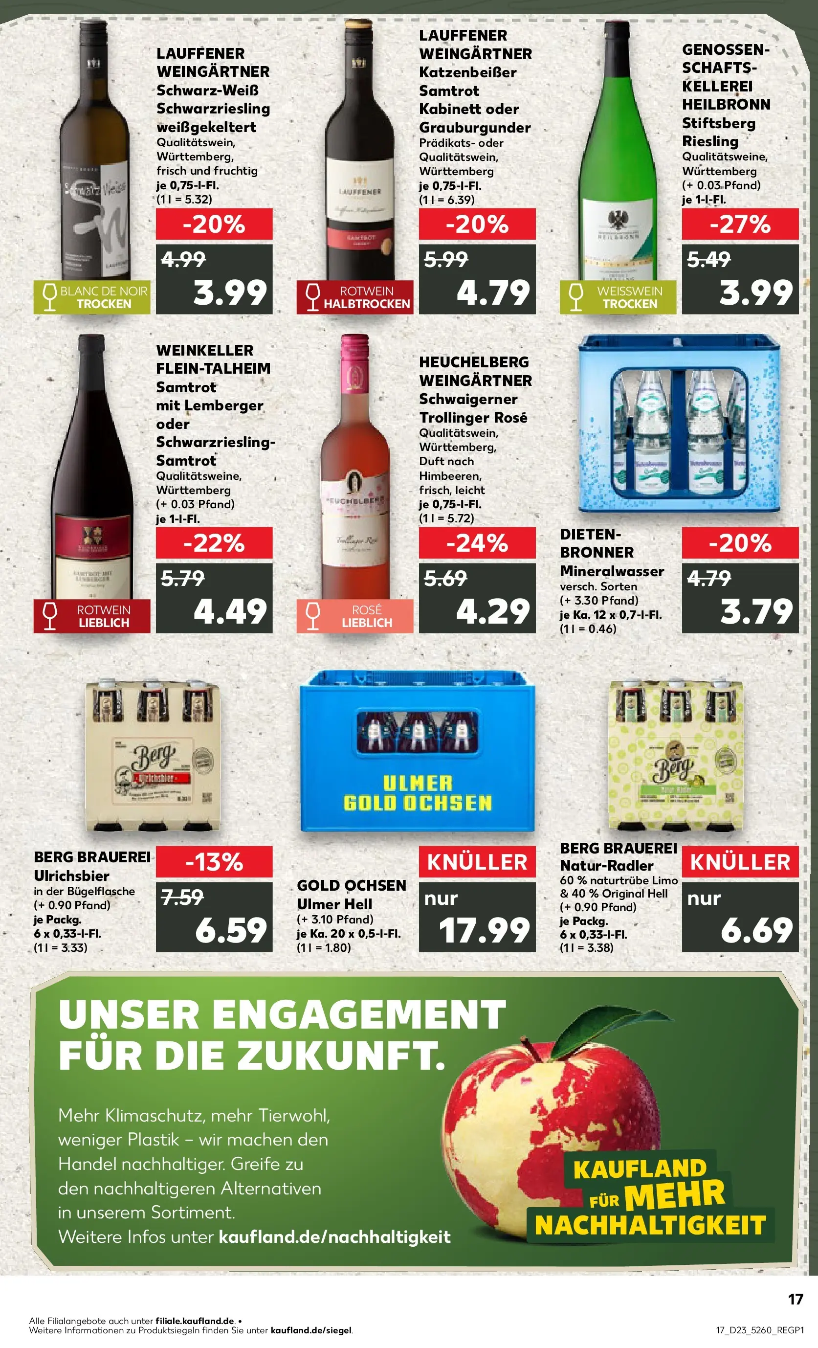 Prospekt Kaufland ab 04.06.2026 » Angebote Online zum Blättern | Seite: 17 | Produkte: Rotwein, Duft, Mineralwasser, Radler