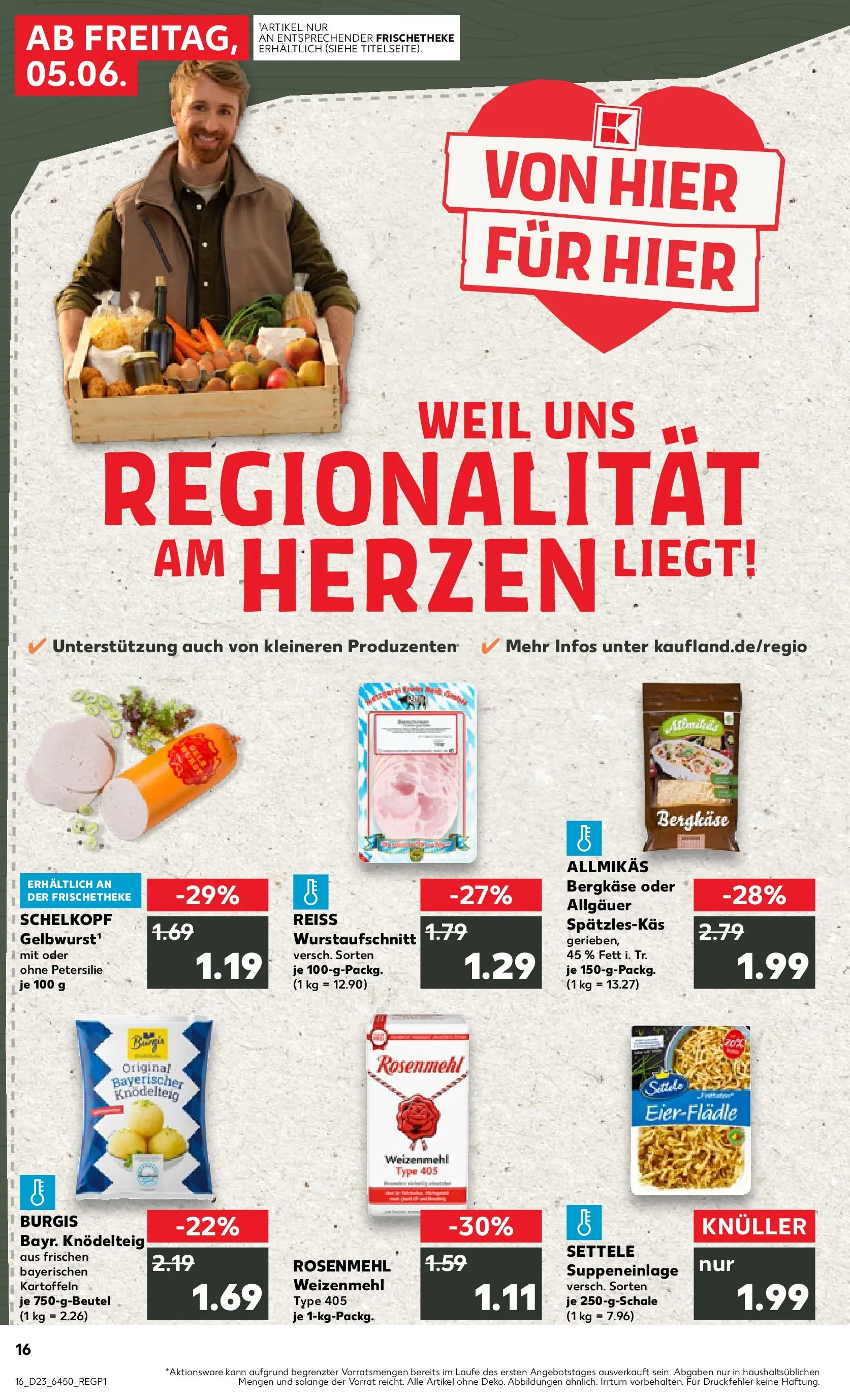 Prospekt Kaufland ab 01.06.2026 » Angebote und Werbung Online | Seite: 23 | Produkte: Weizenmehl, Kartoffeln, Petersilie Prospekt Kaufland ab 01.06.2026 » Angebote Online zum Blättern | Seite: 23 | Produkte: Weizenmehl, Kartoffeln, Petersilie