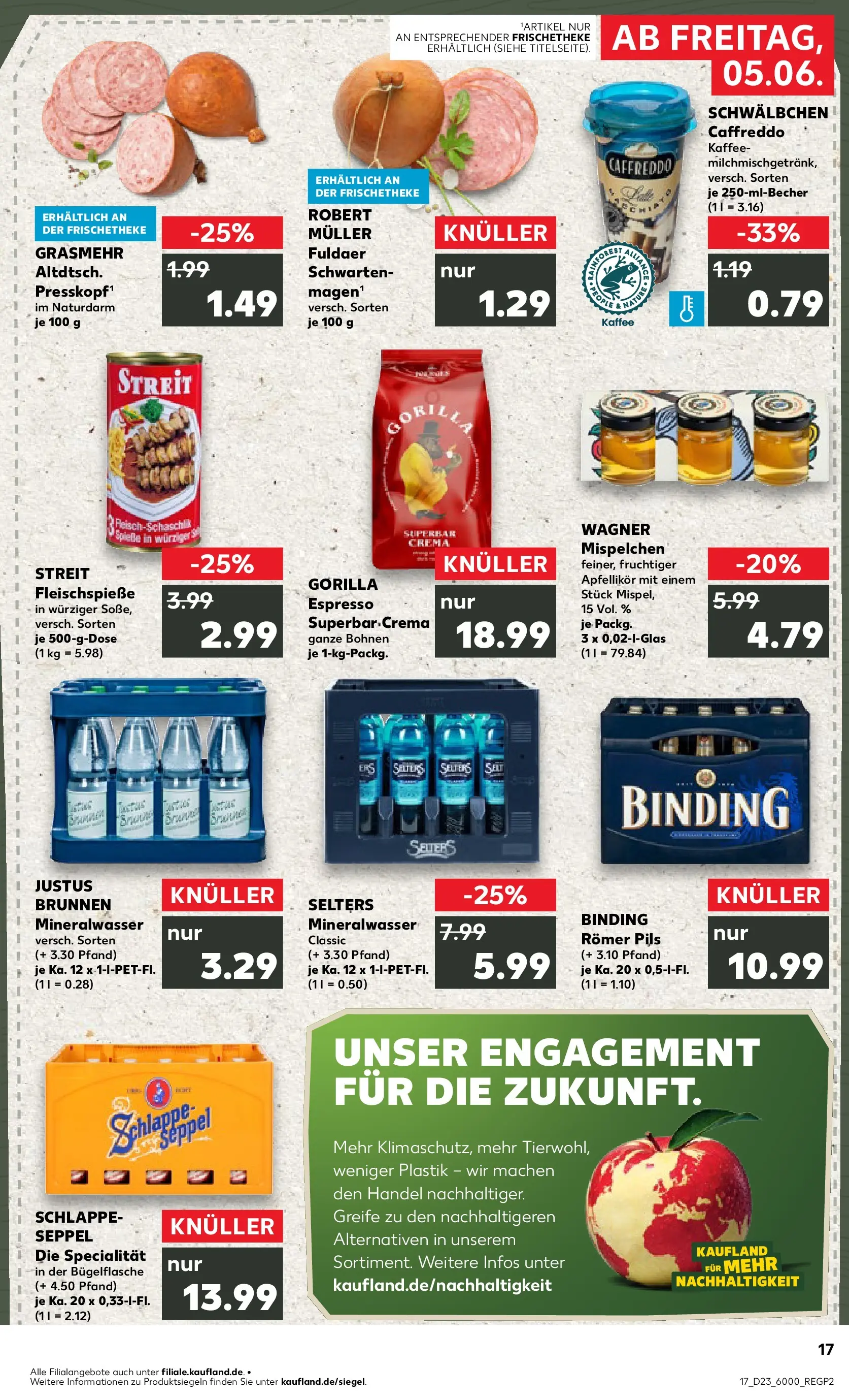 Prospekt Kaufland ab 04.06.2026 » Angebote Online zum Blättern | Seite: 17 | Produkte: Kaffee, Pils, Mineralwasser