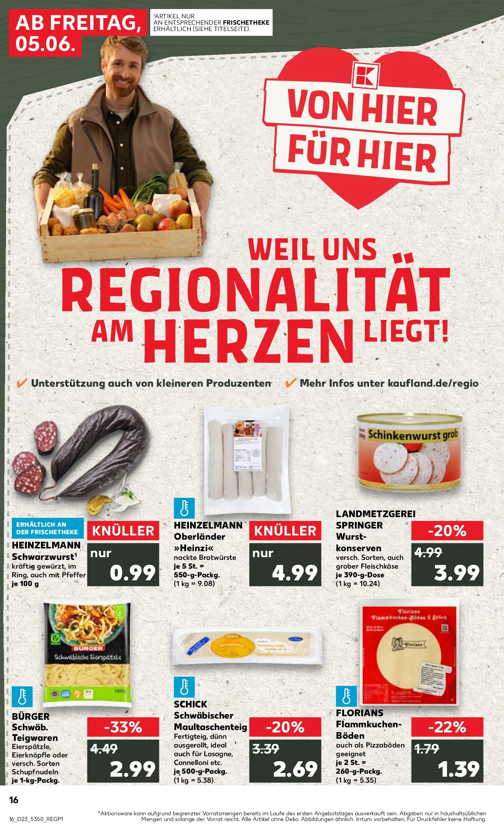 Prospekt Kaufland ab 01.06.2026 » Angebote und Werbung Online | Seite: 23 | Produkte: Burger, Pfeffer, Pasta, Pizza Prospekt Kaufland ab 01.06.2026 » Angebote Online zum Blättern | Seite: 23 | Produkte: Burger, Pfeffer, Pasta, Pizza