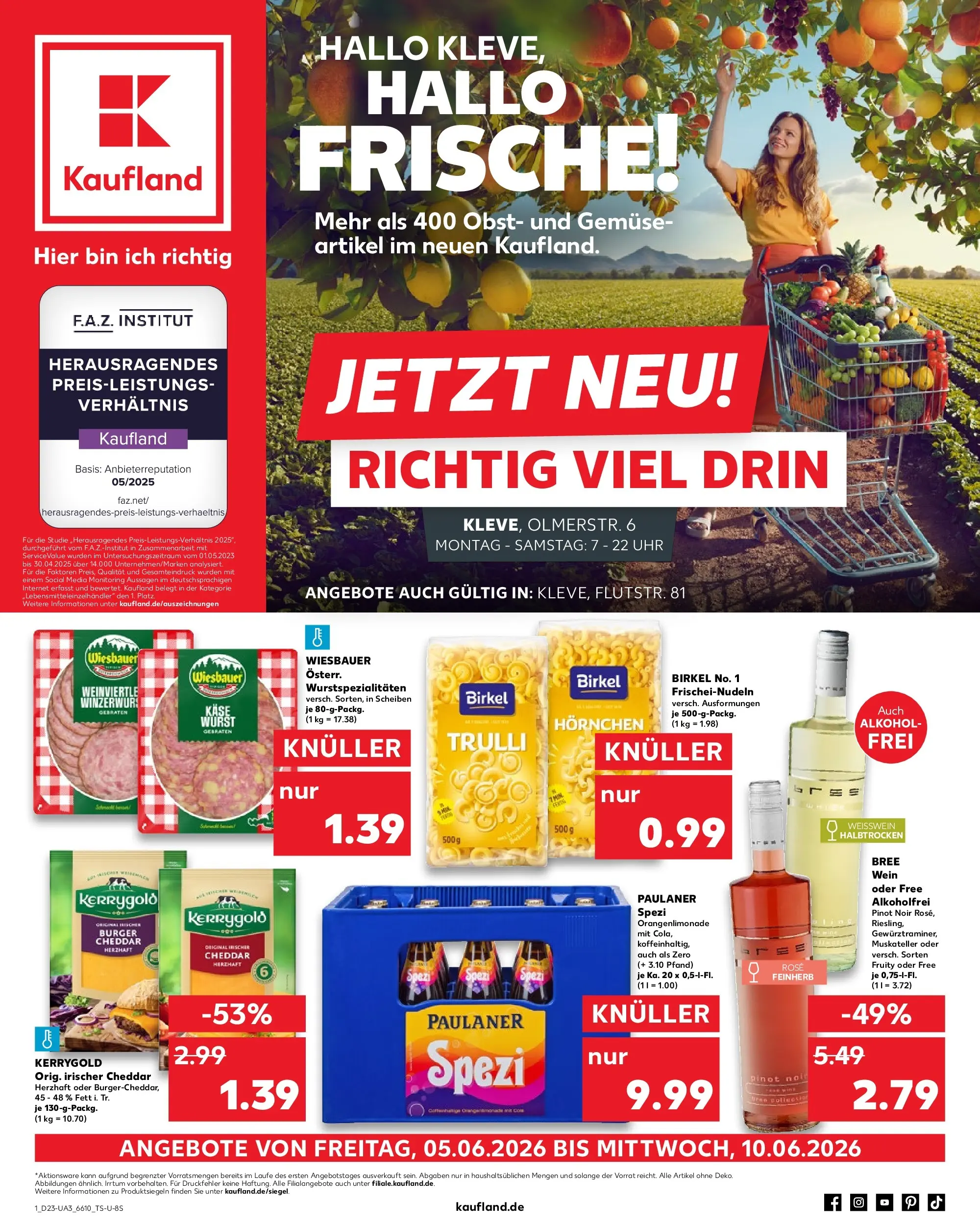 Prospekt Kaufland ab 01.06.2026 » Angebote und Werbung Online | Seite: 8 | Produkte: Paulaner spezi, Burger, Pasta, Paulaner Prospekt Kaufland ab 01.06.2026 » Angebote Online zum Blättern | Seite: 8 | Produkte: Paulaner spezi, Burger, Pasta, Paulaner